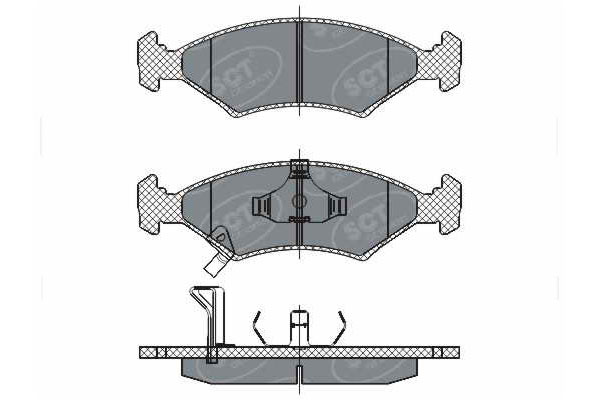 Brzdové platničky SCT-GERMANY SP266PR