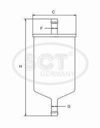 Palivový filter MAXGEAR PF-2041 (cross-ref.: ST308/1)