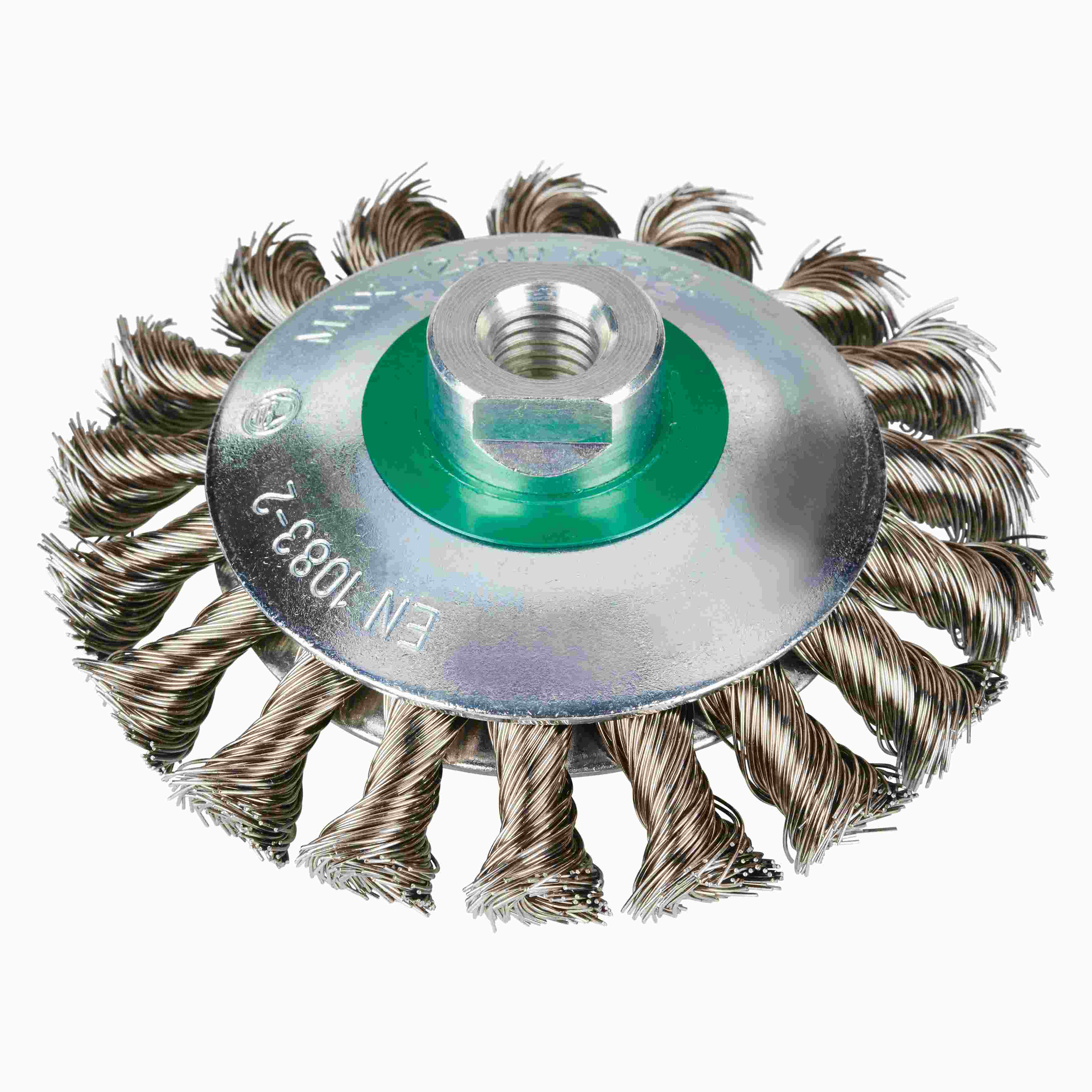 Kužeľová kefa EKBZ 115x15x20xM14 spletaný drôt 0,50 mm