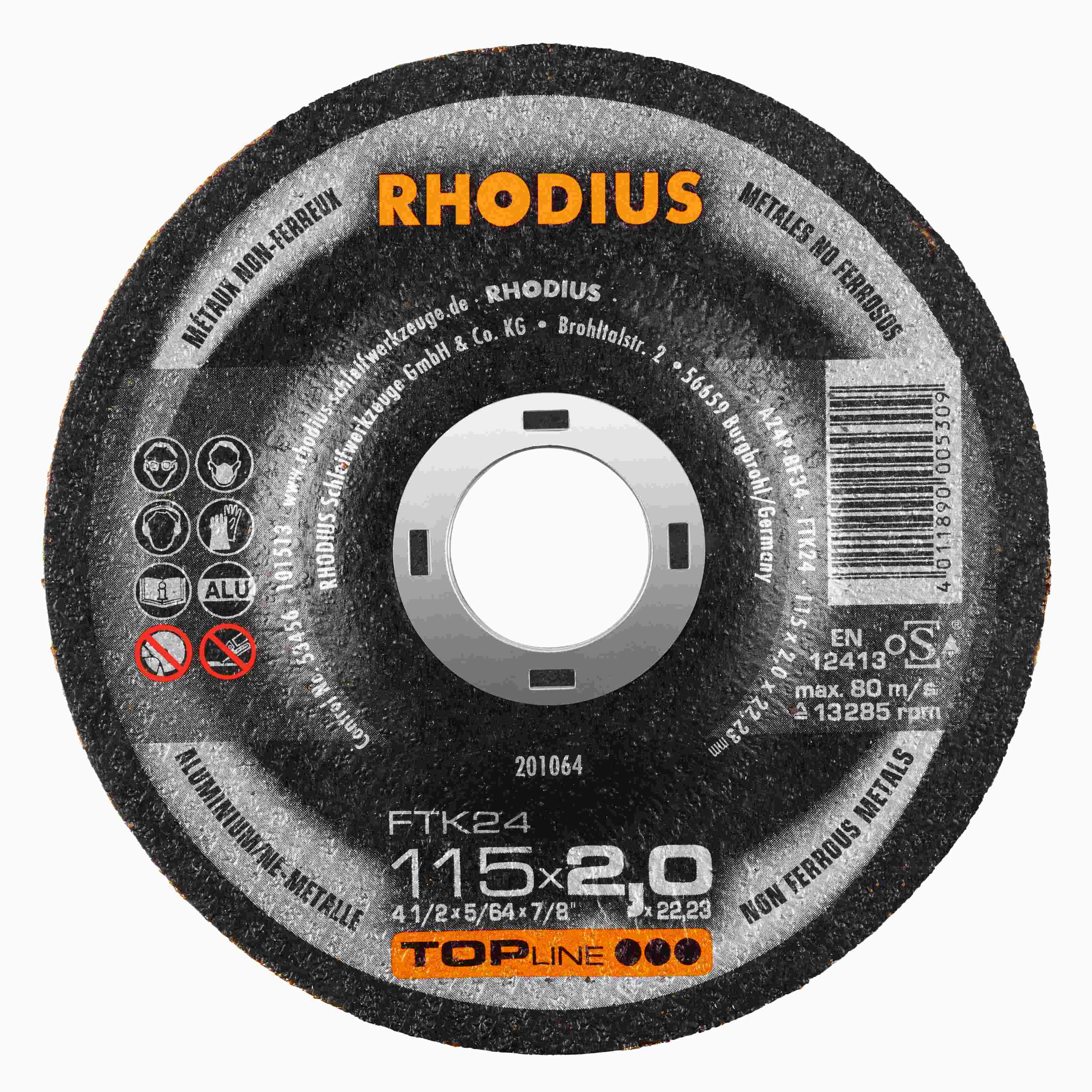 Rezný kotúč FTK24 115x2,0x22,23  