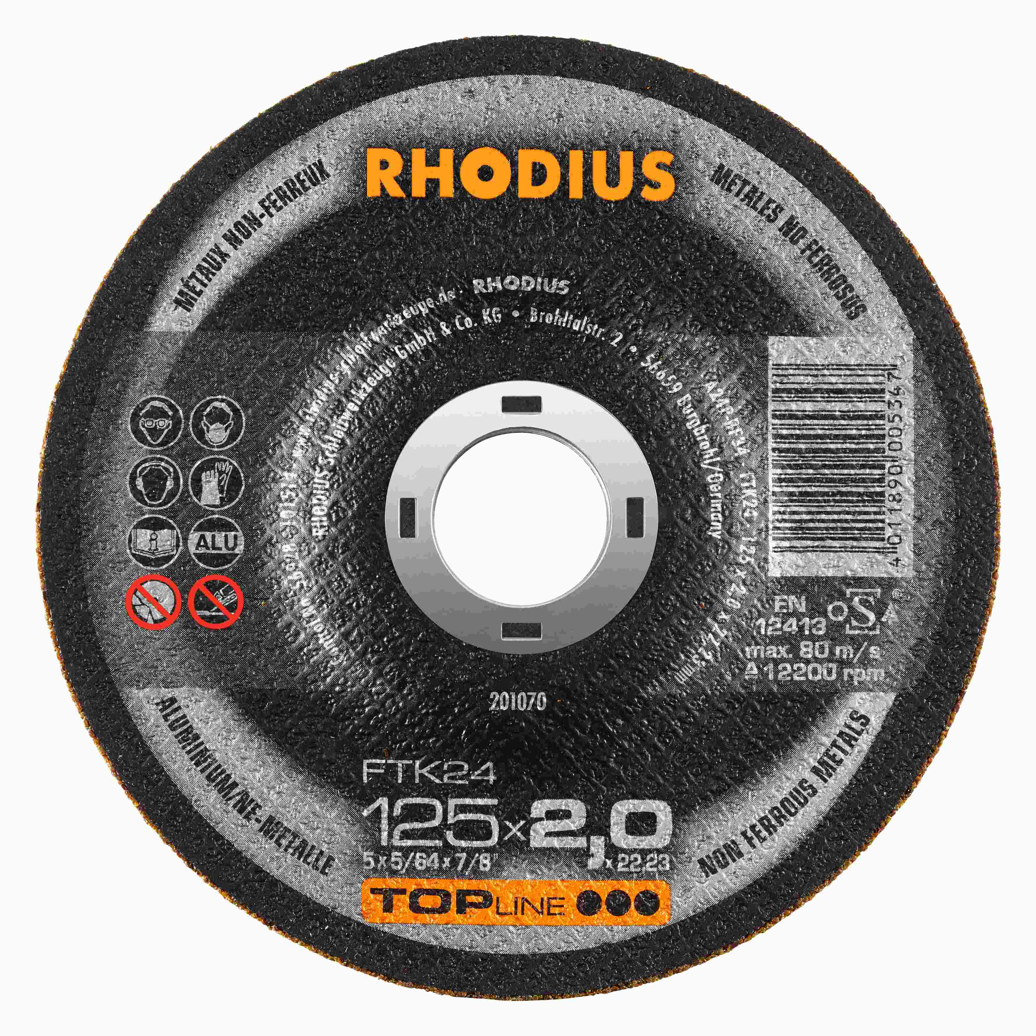 Rezný kotúč FTK24 125x2,0x22,23  