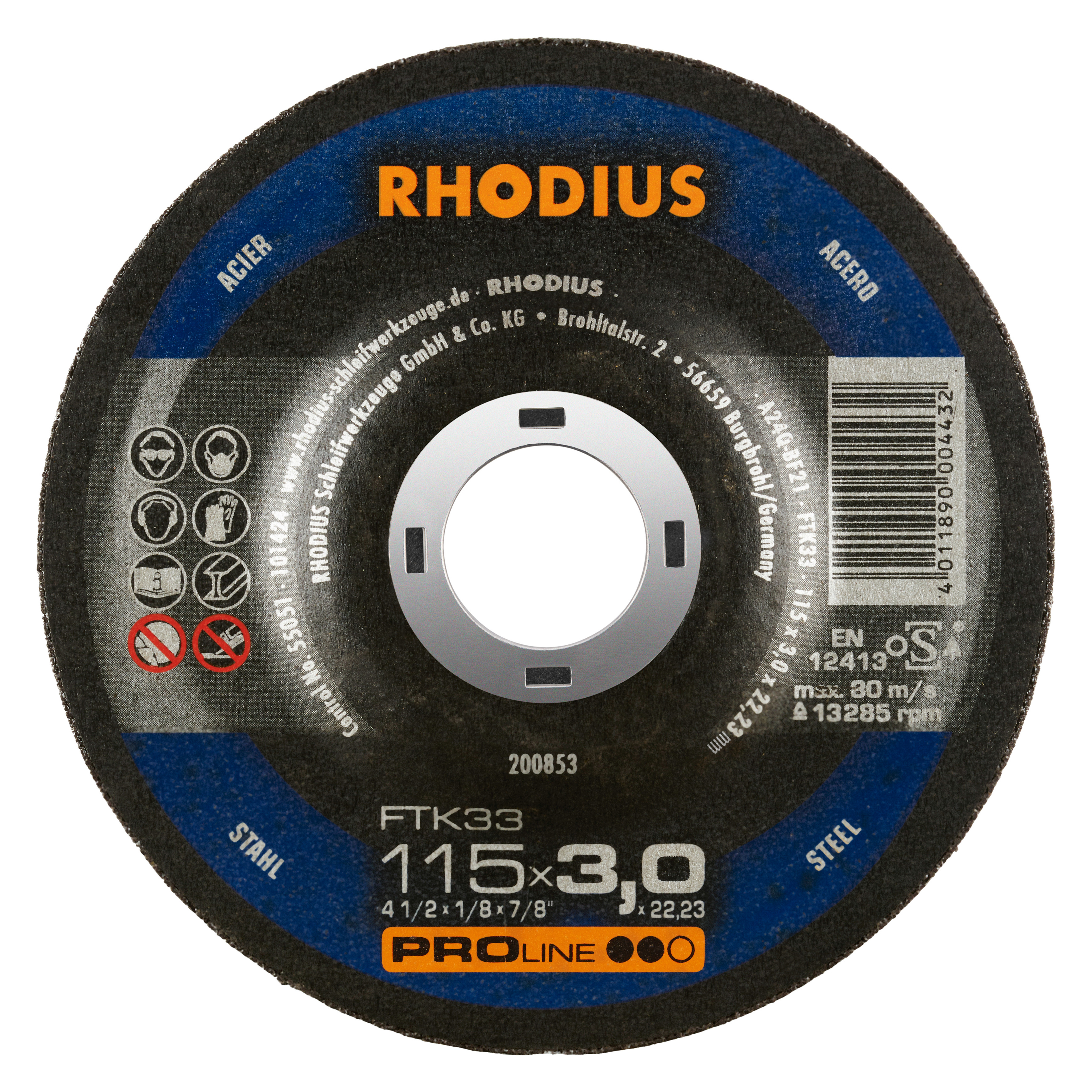 Rezný kotúč FTK33 115x3,0x22,23  