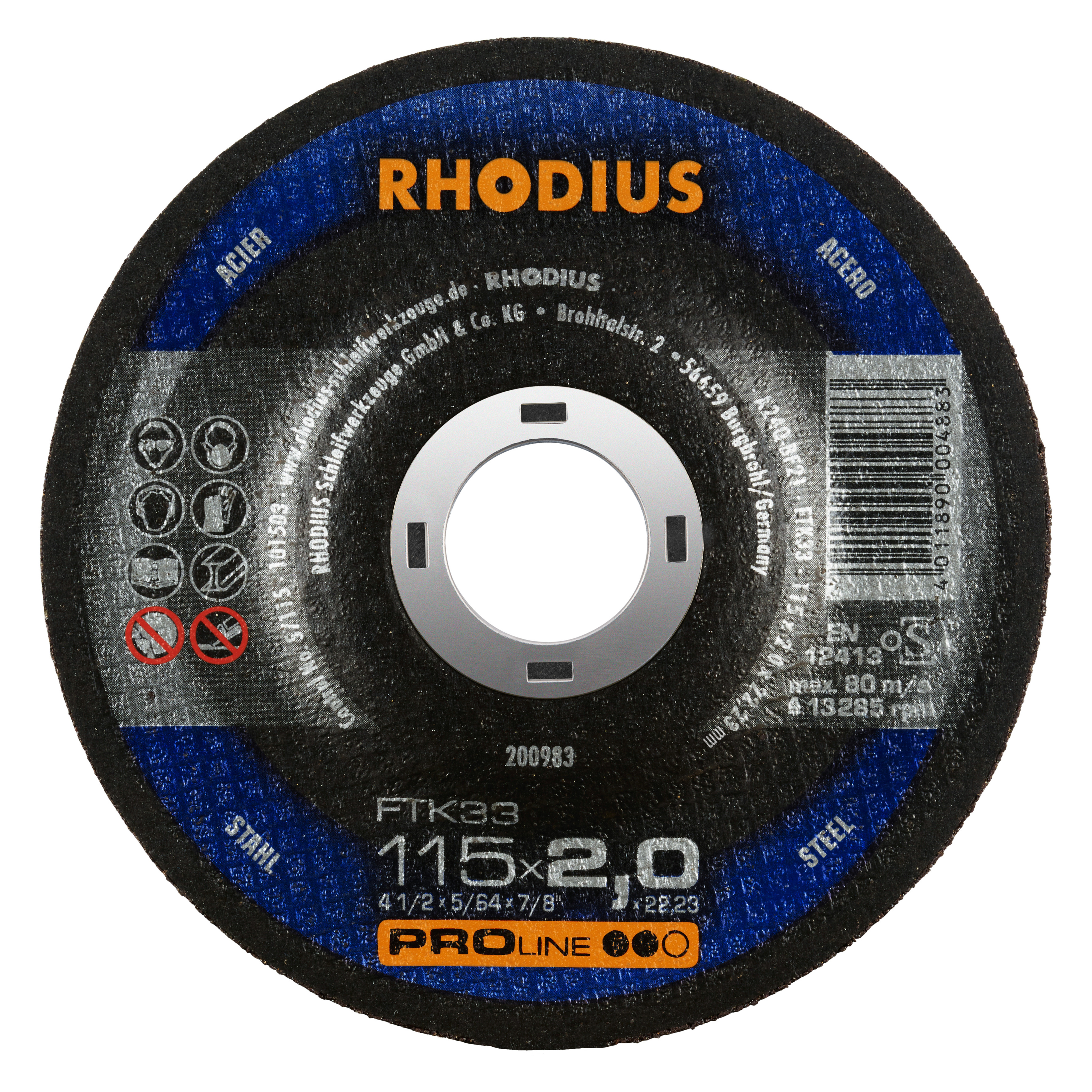 Rezný kotúč FTK33 115x2,0x22,23  