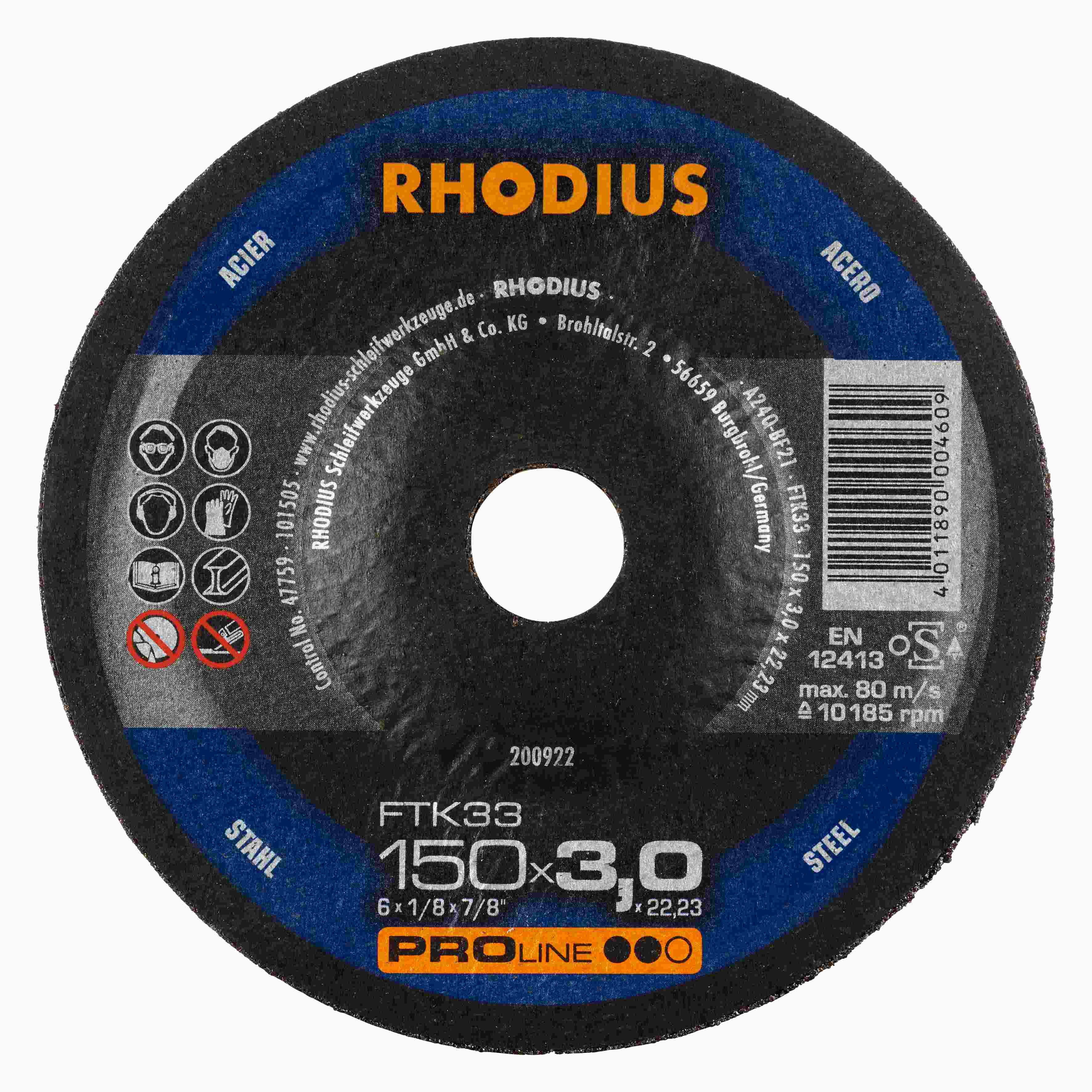 Rezný kotúč FTK33 150x3,0x22,23  