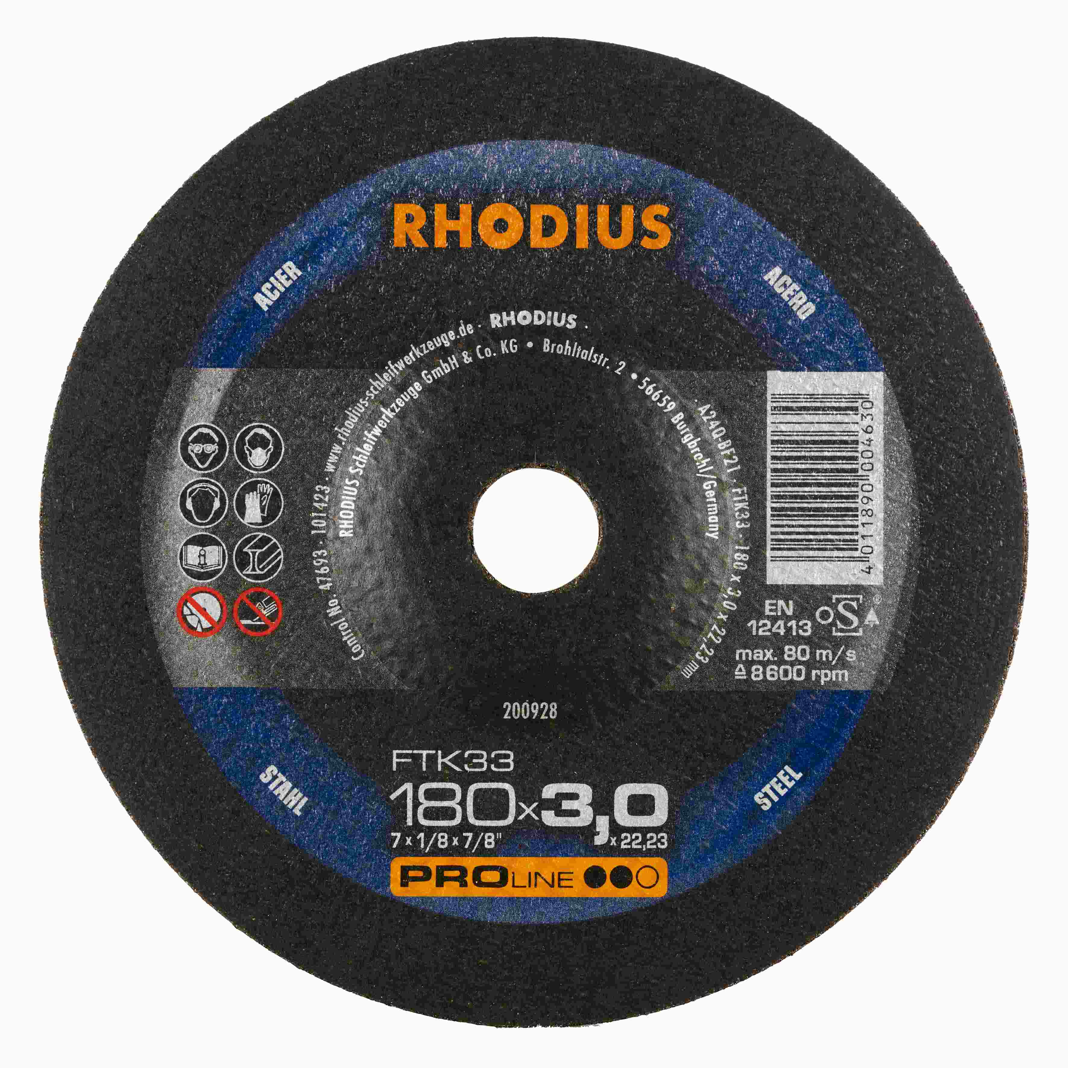 Rezný kotúč FTK33 180x3,0x22,23  