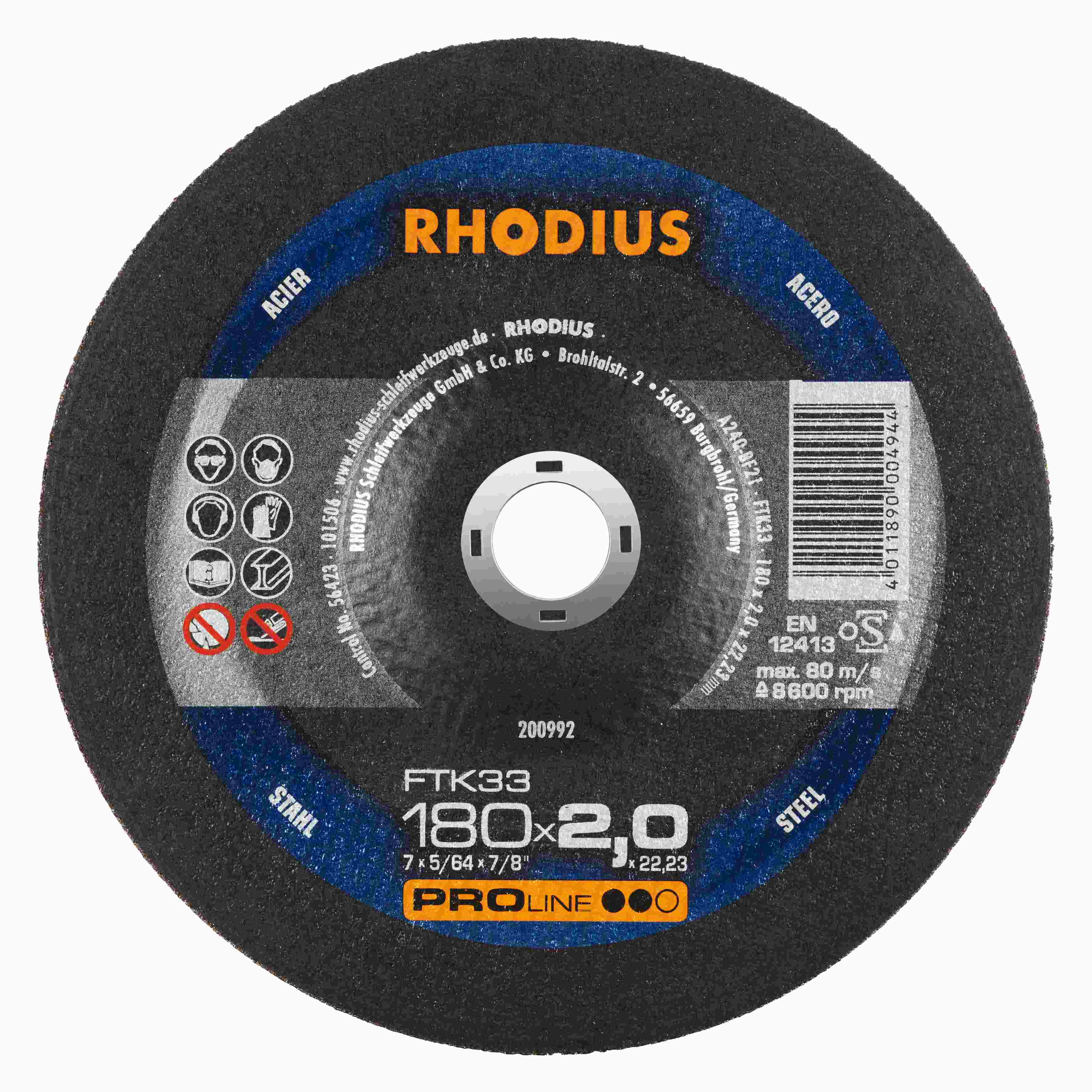 Rezný kotúč FTK33 180x2,0x22,23  