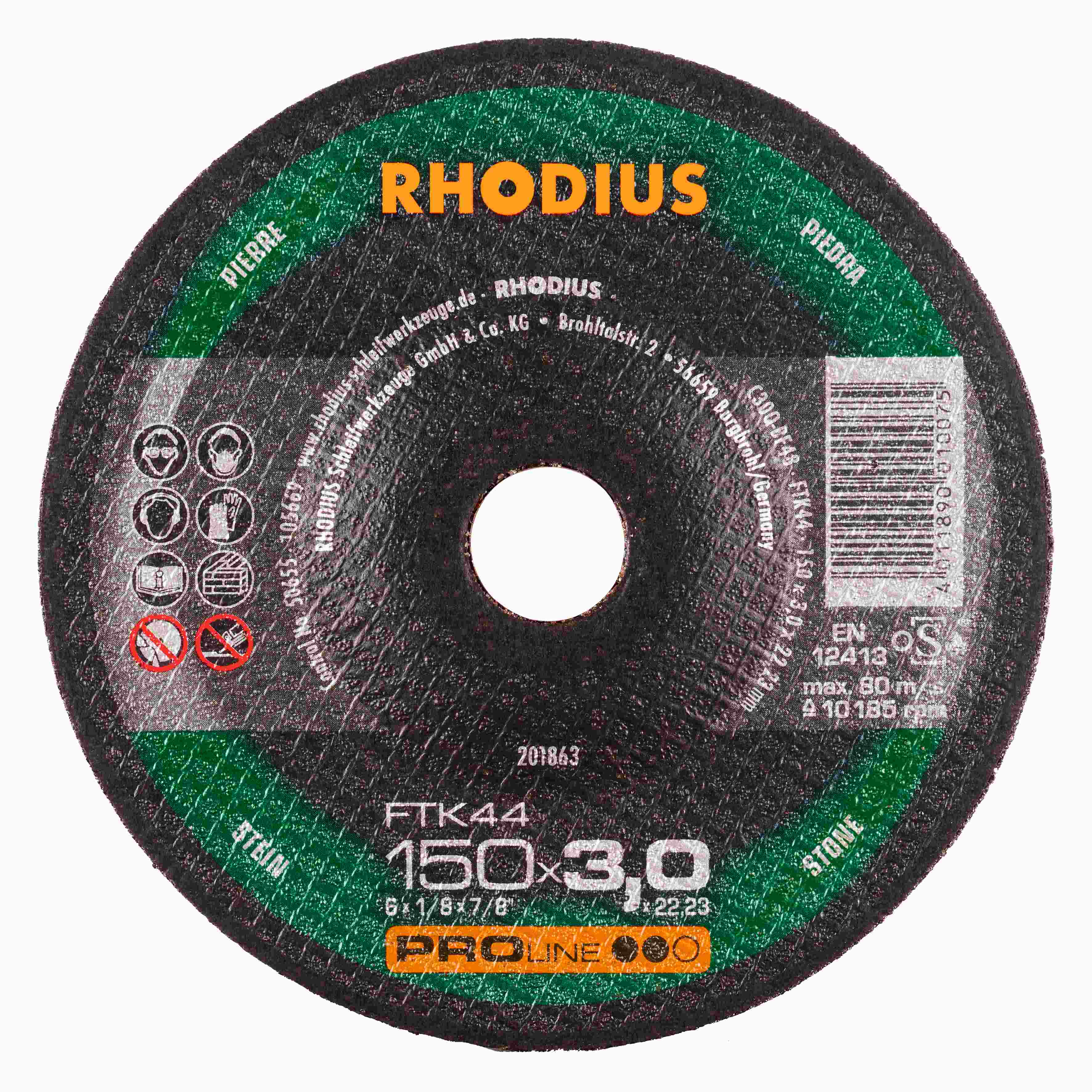 Rezný kotúč FTK44 150x3,0x22,23  