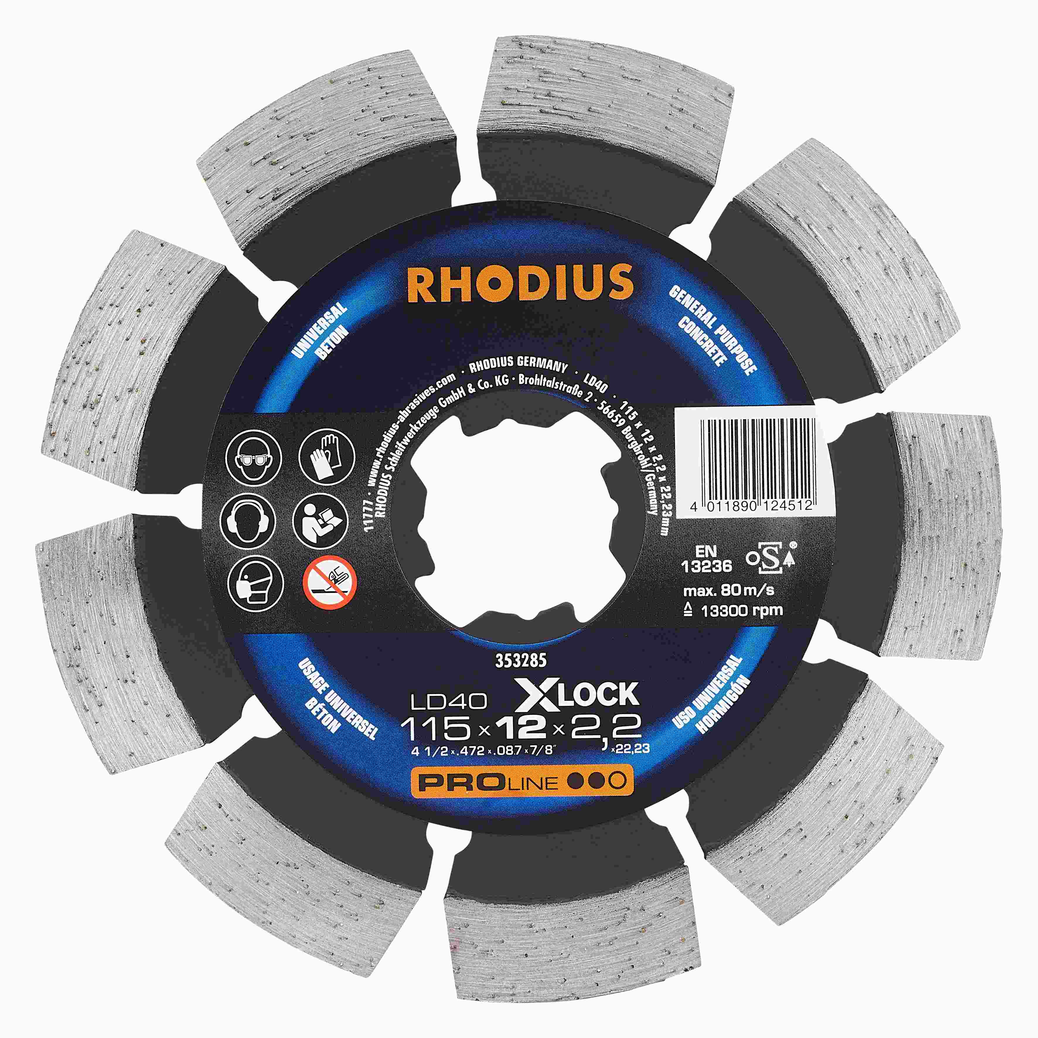 Diamantový kotúč LD40 X-lock 115x12,0x2,2x22,23 X-LOCK / segmentový 