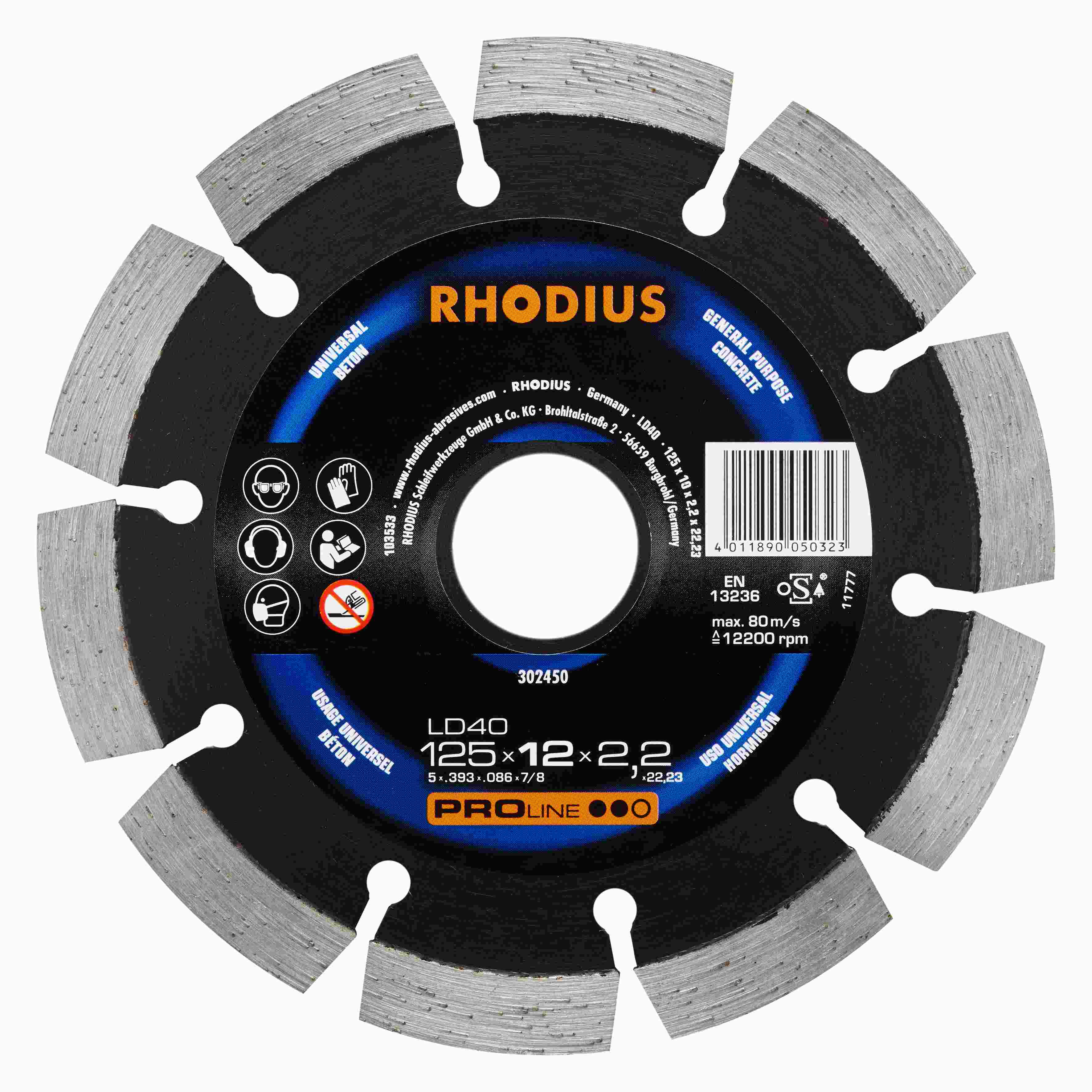 Diamantový kotúč LD40 125x12,0x2,2x22,23 segmentový 