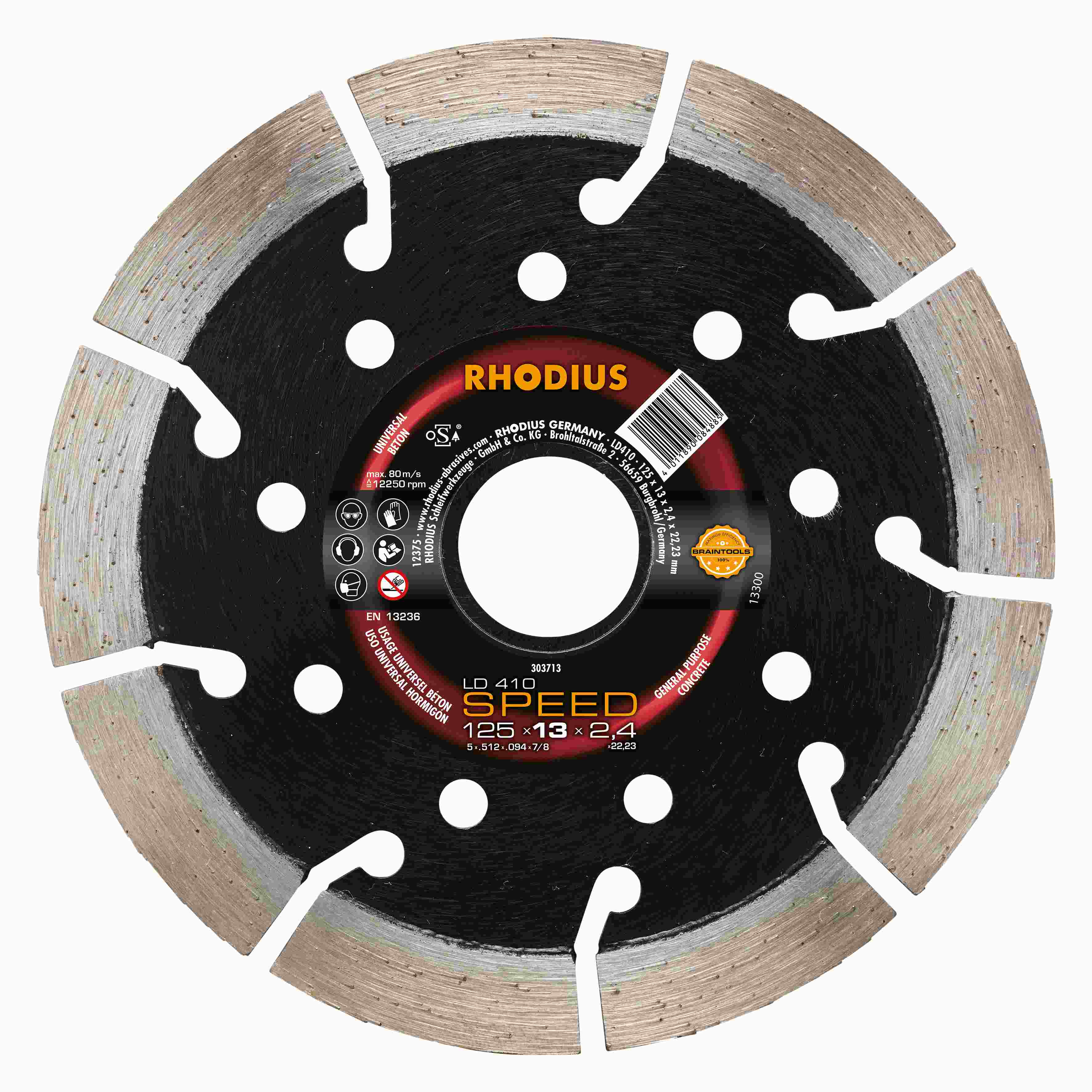 Diamantový kotúč LD410 Speed 125x13,0x2,4x22,23 segmentový 