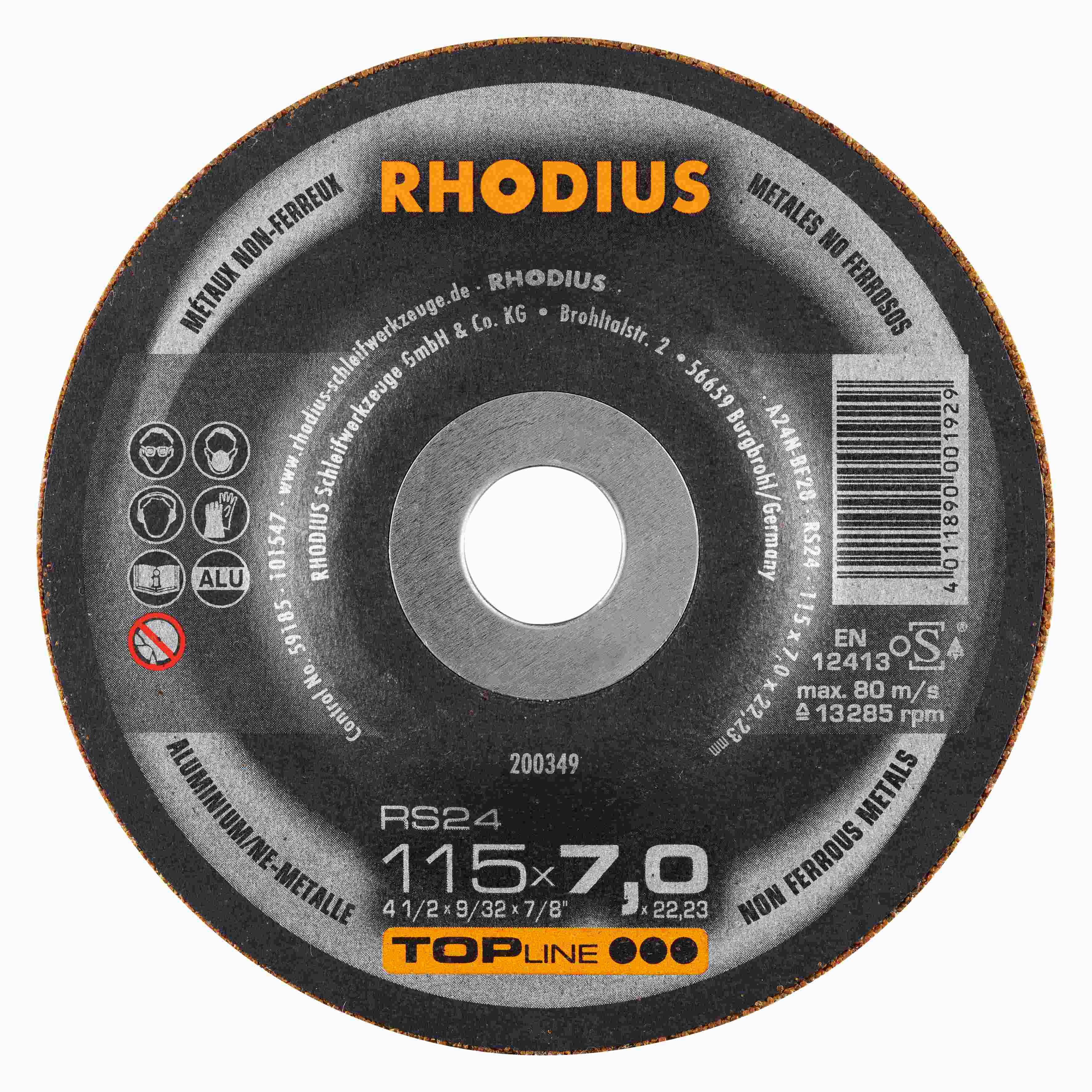 Brúsny kotúč RS24 115x7,0x22,23  