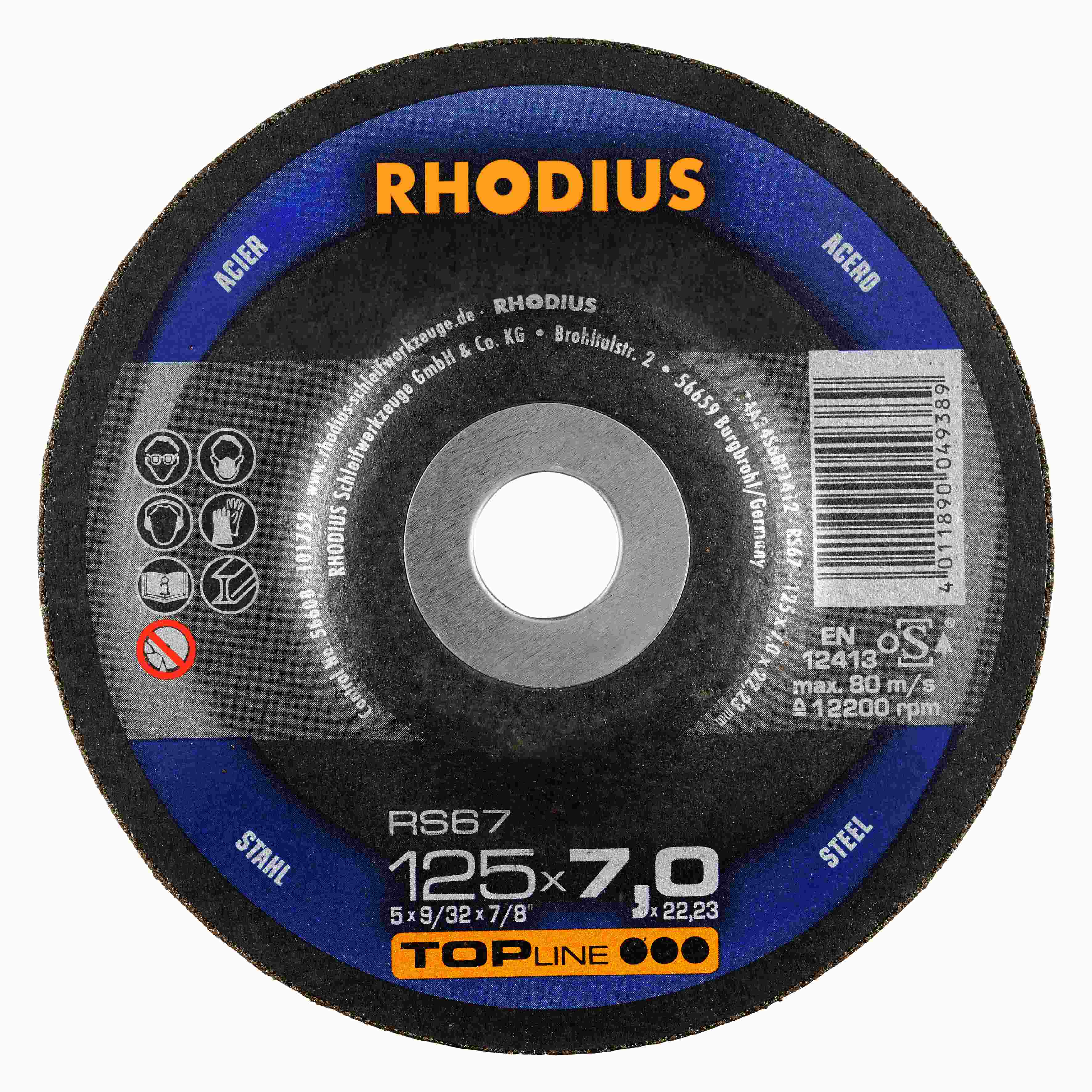 Brúsny kotúč RS67 125x7,0x22,23  