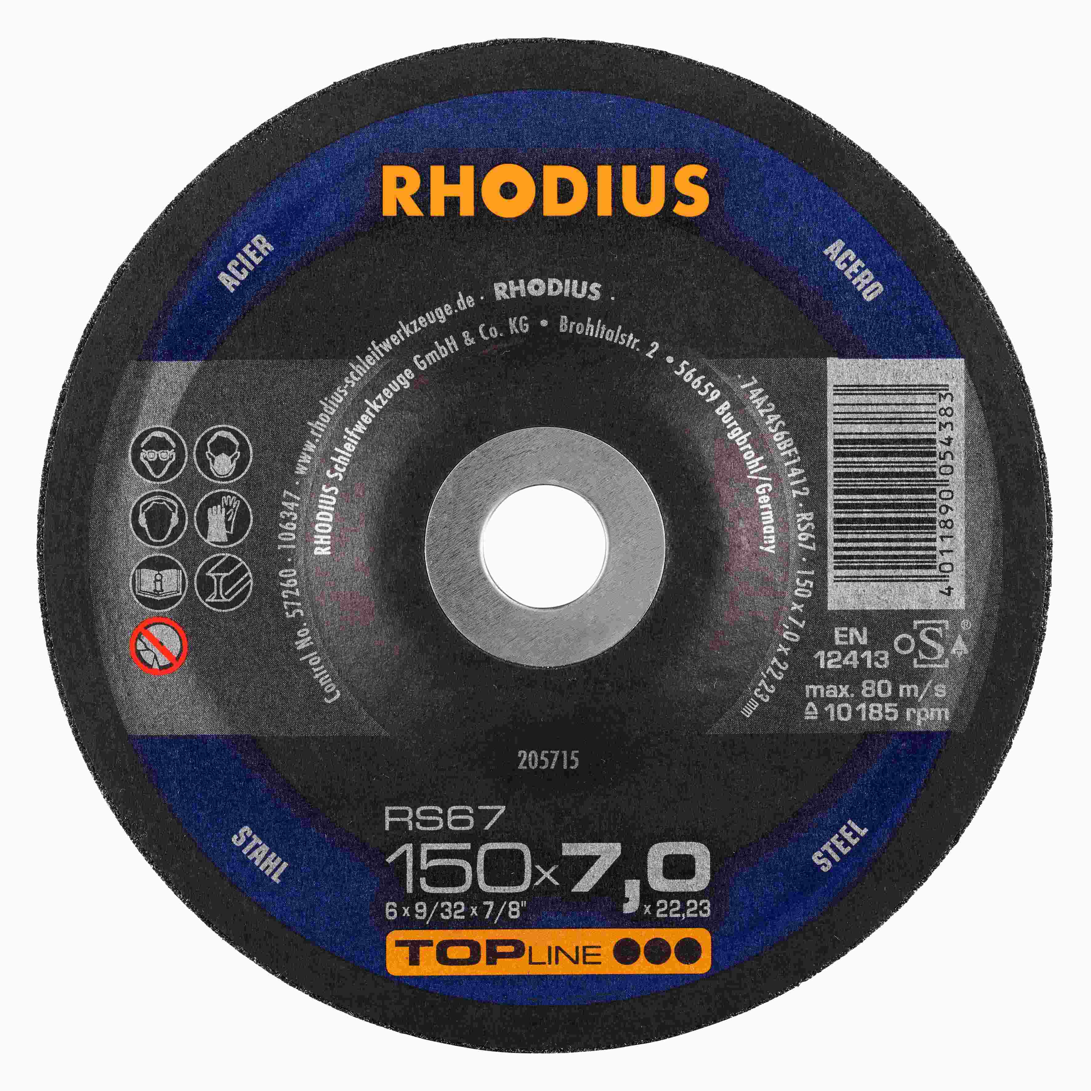 Brúsny kotúč RS67 150x7,0x22,23  