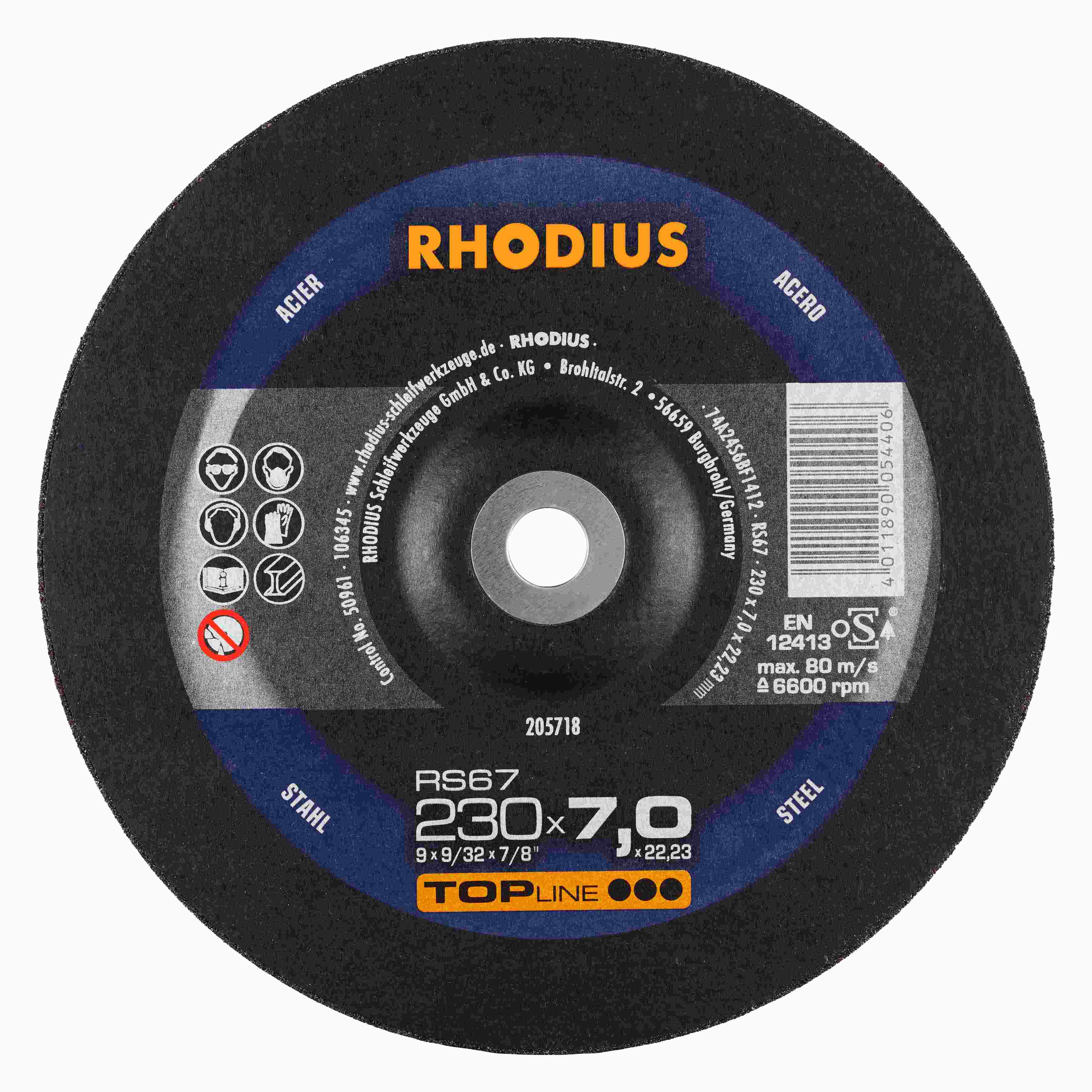 Brúsny kotúč RS67 230x7,0x22,23  