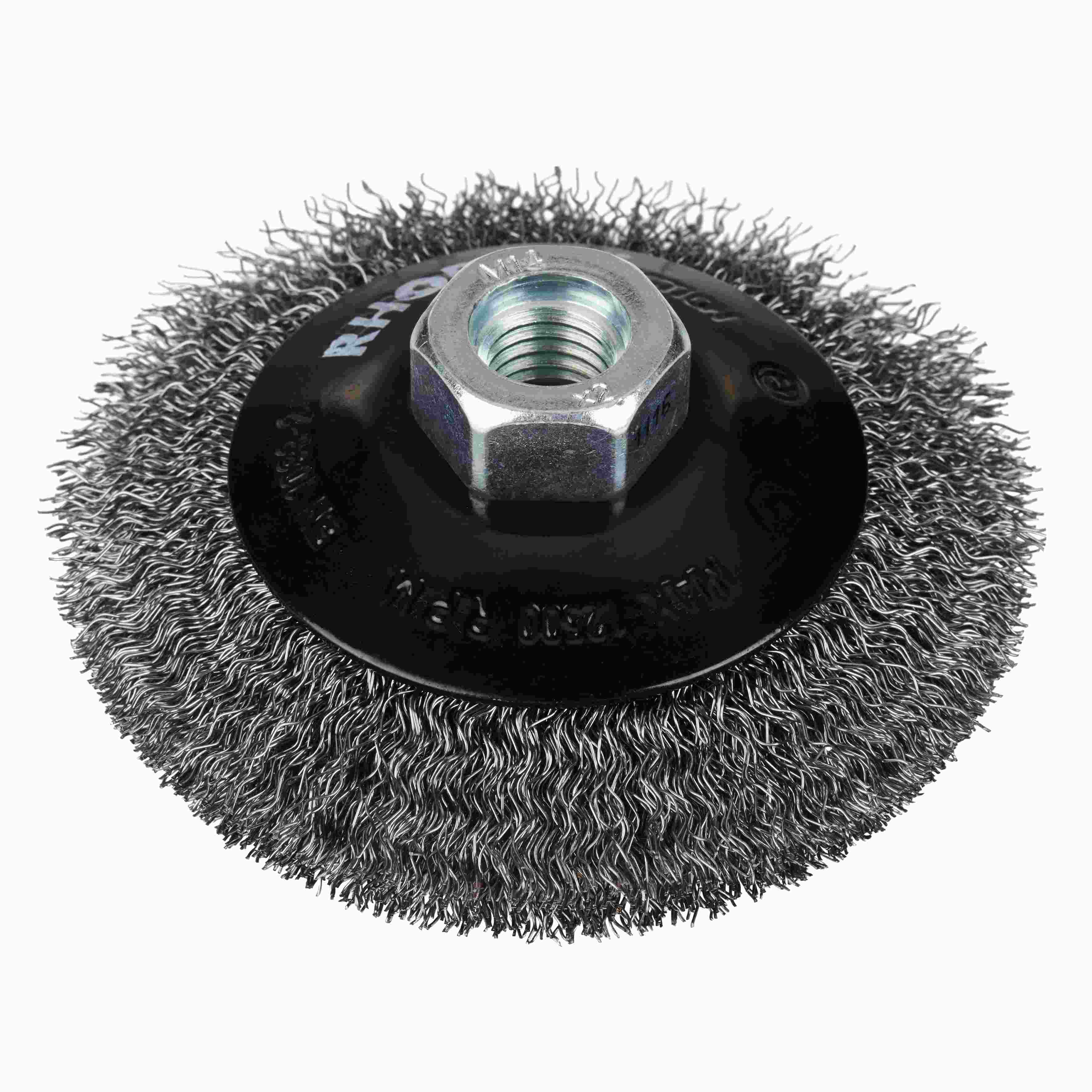 Kužeľová kefa SKBW 100x10x20xM14 zvlnený drôt 0,30 mm