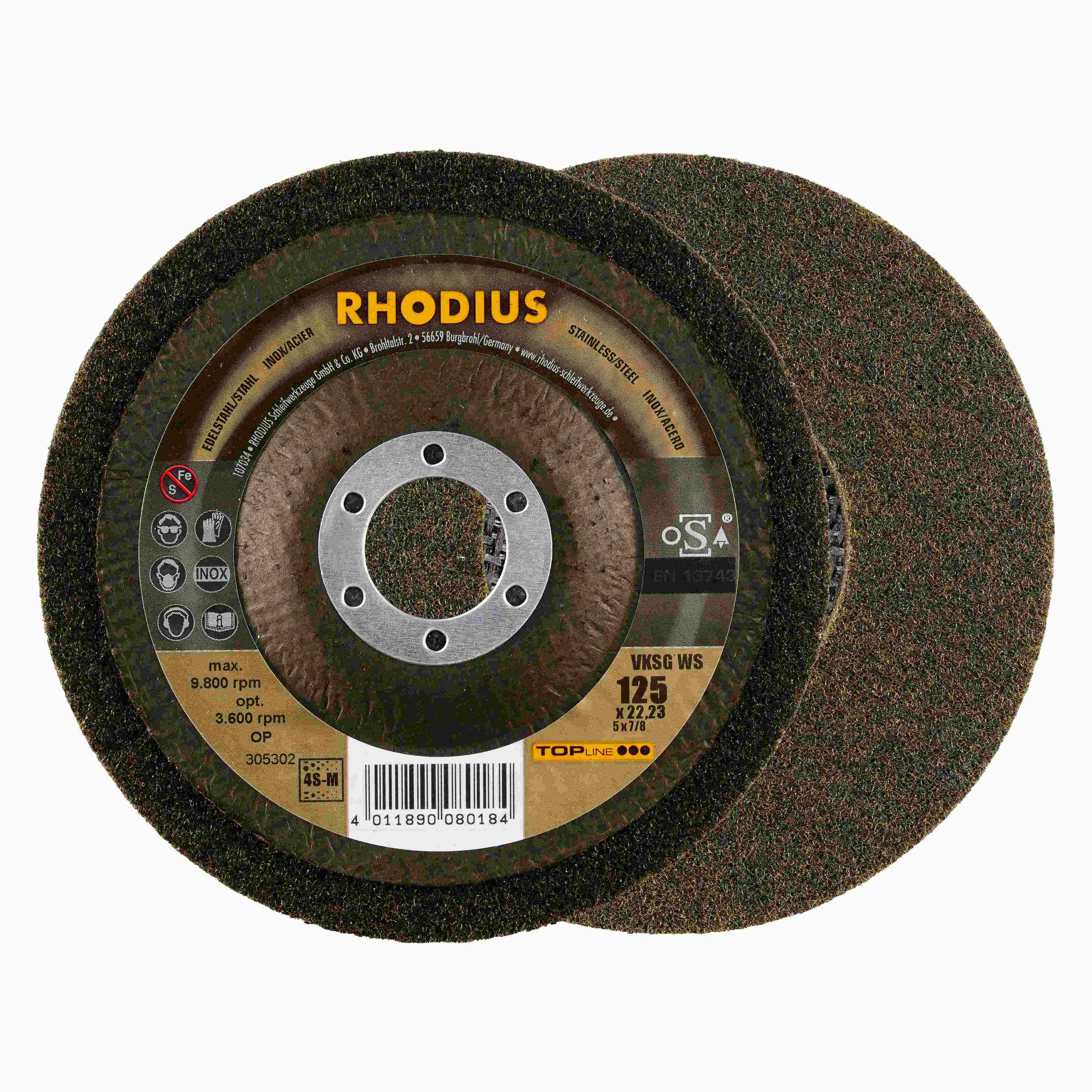 Tanier s kompaktným rúnom - rovný VKSG WS 125x22,23 4S-stredný