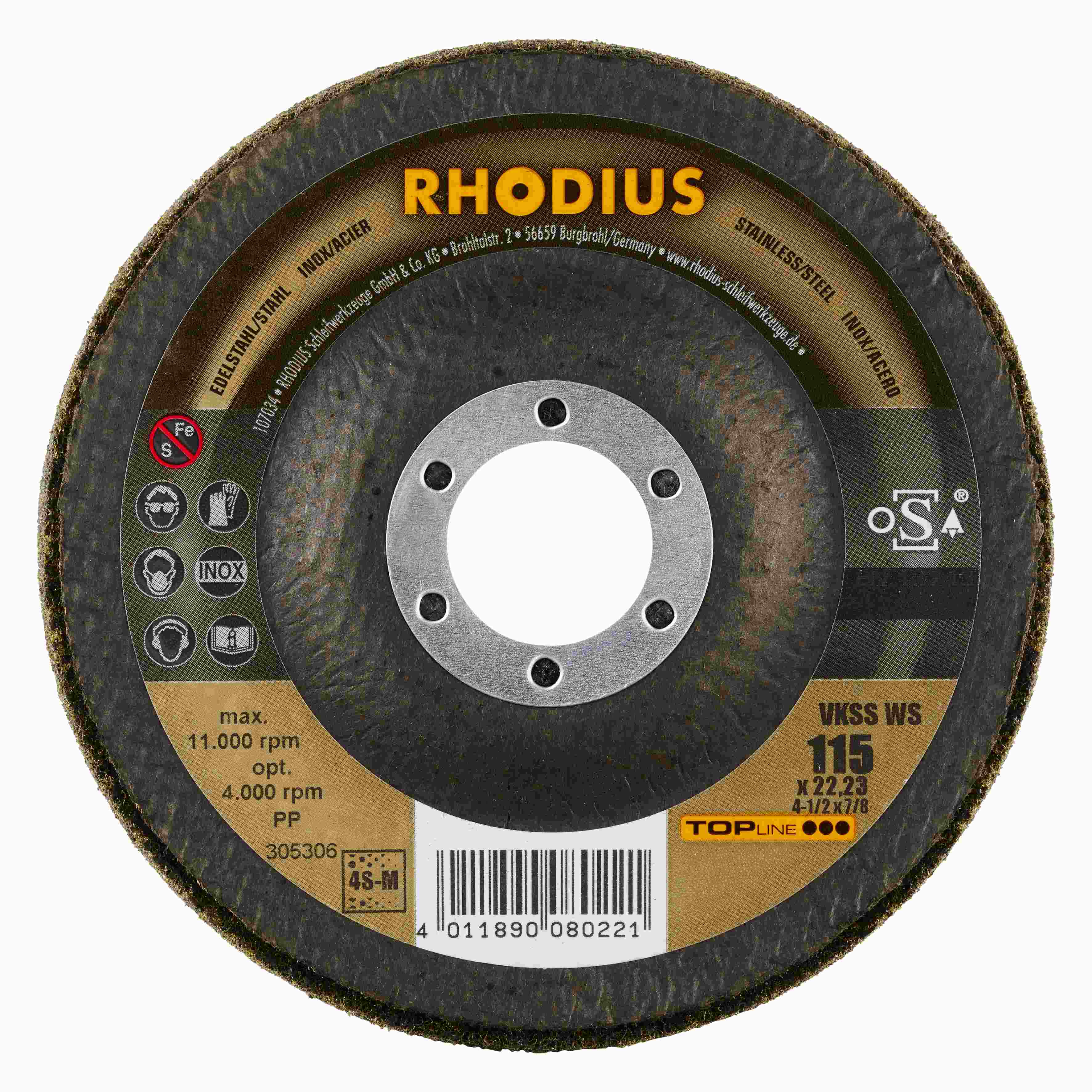 Tanier s kompaktným rúnom - šikmý VKSS WS 115x22,23 4S-stredný