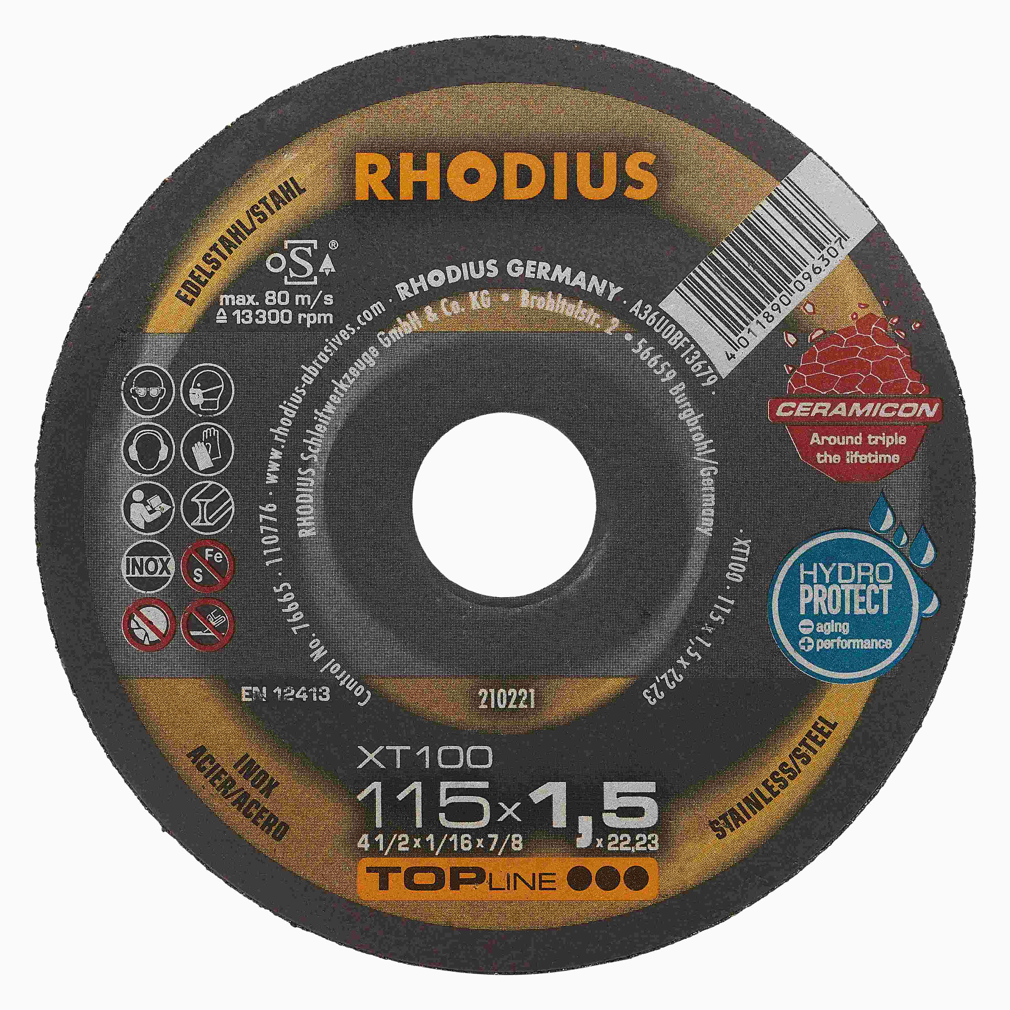 Rezný kotúč XT100 115x1,5x22,23 keramické zrno 