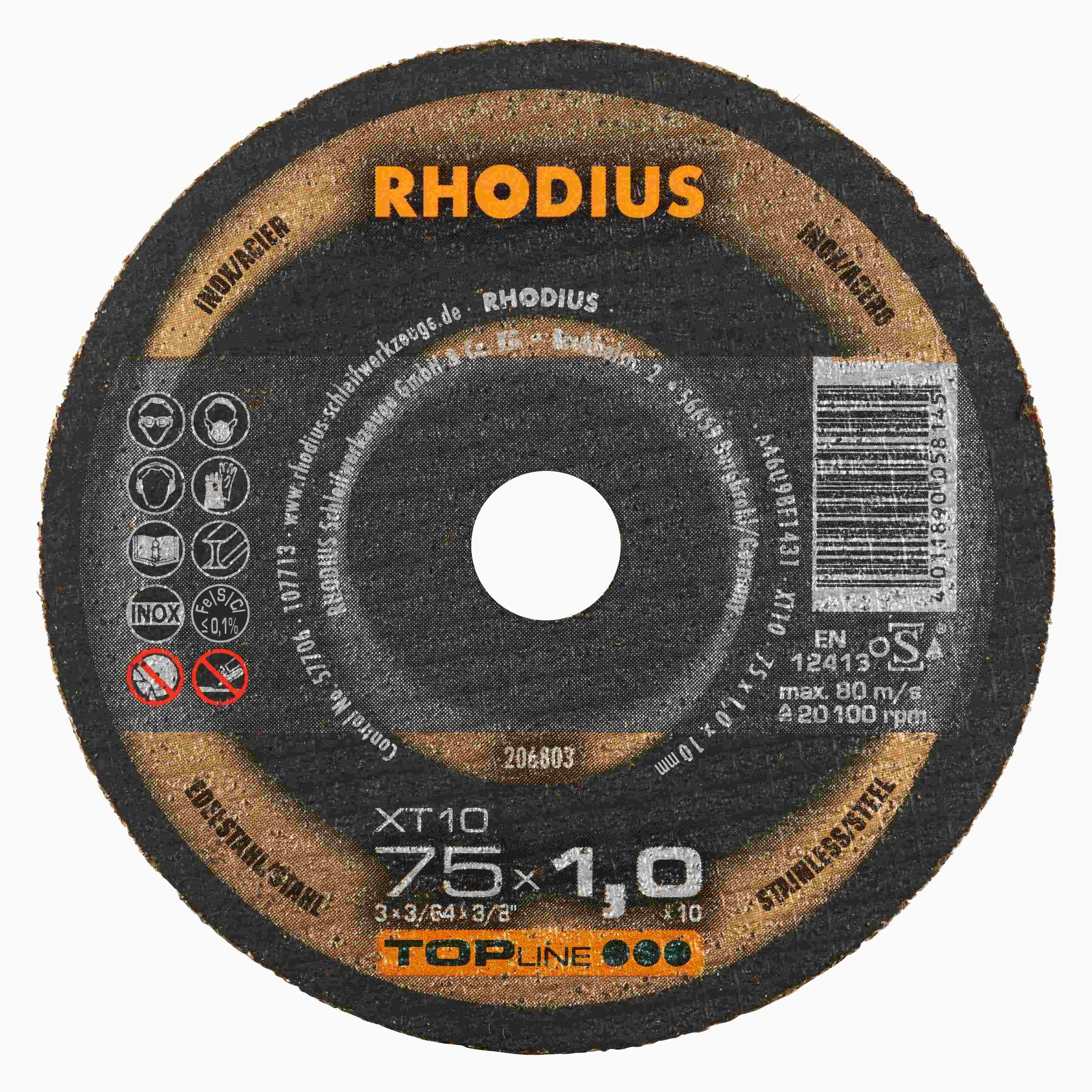 Rezný kotúč XT10 Mini 75x1,0x10,00  