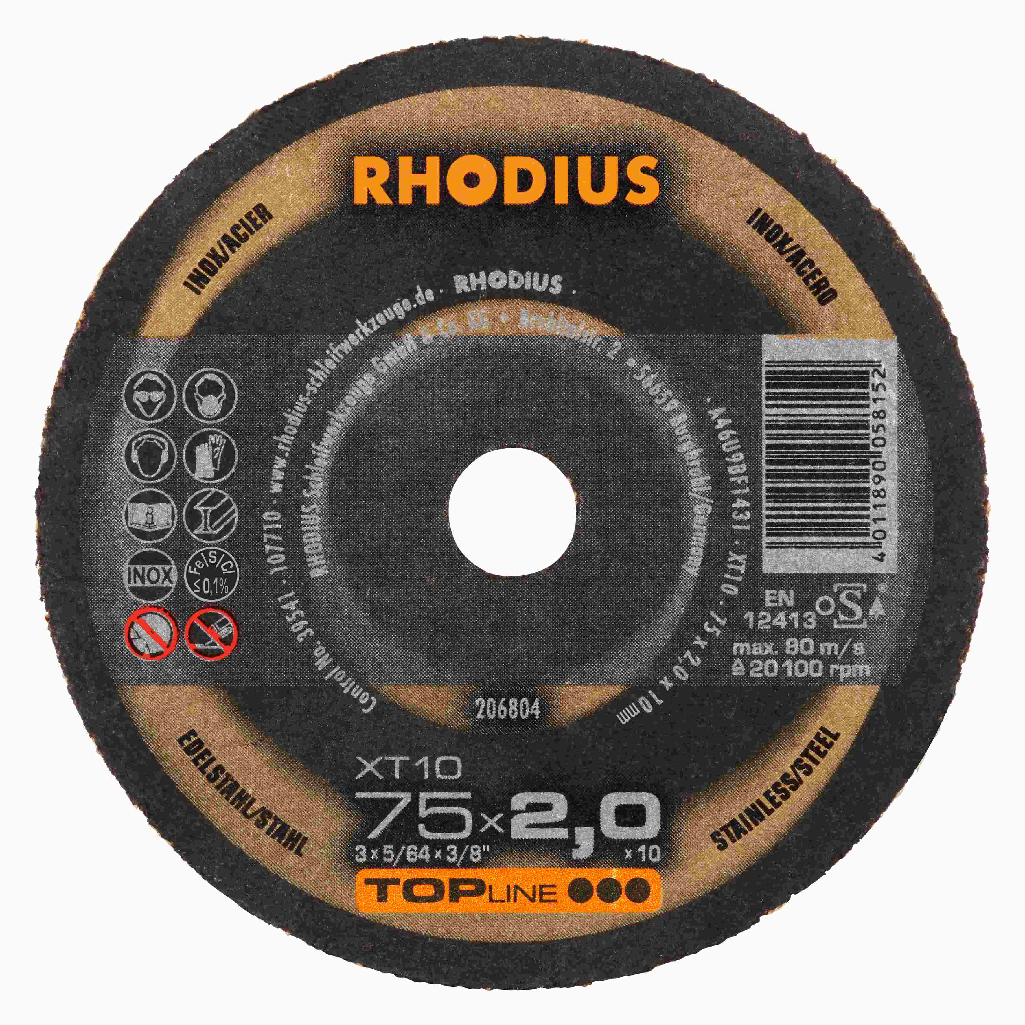 Rezný kotúč XT10 Mini 75x2,0x10,00  