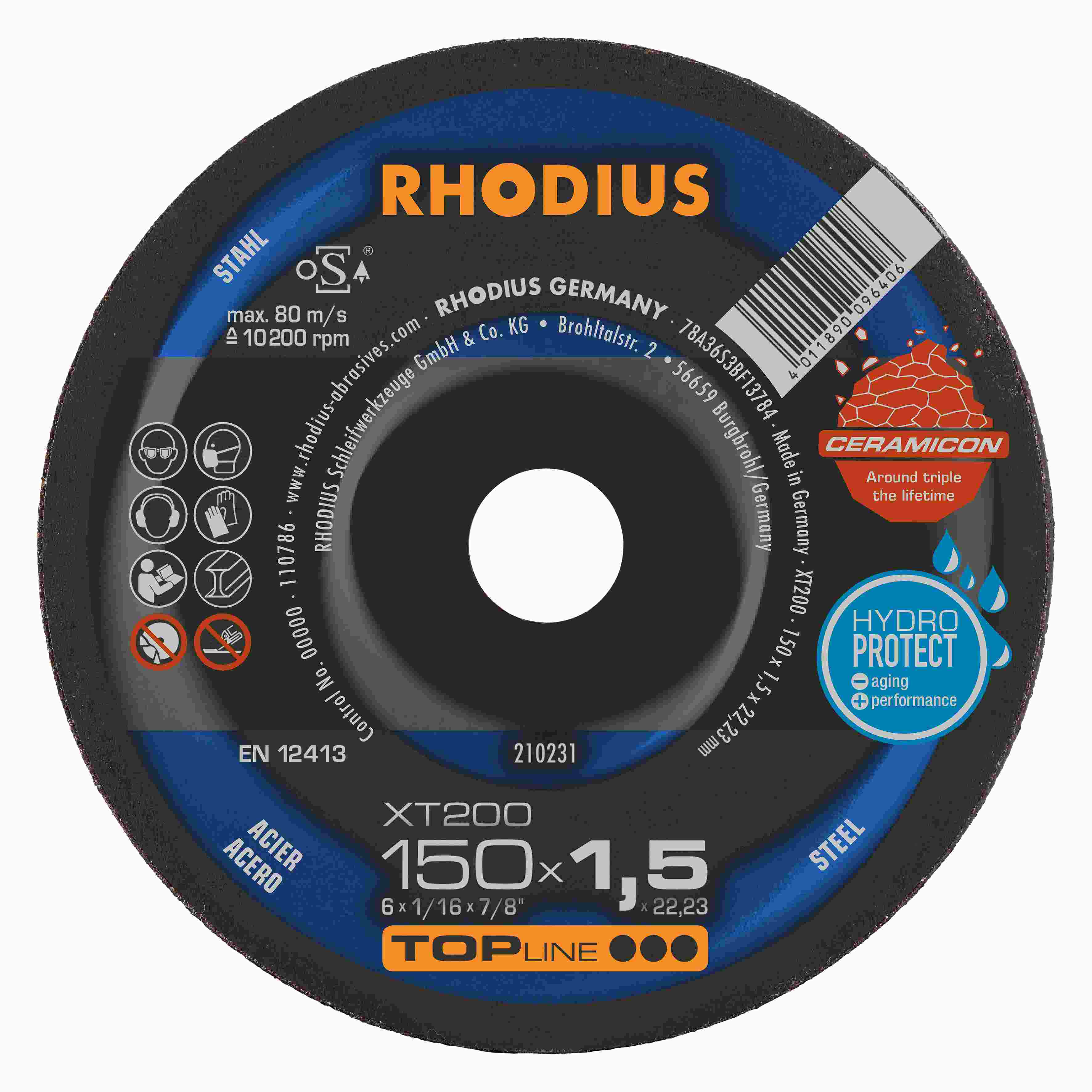 Rezný kotúč XT200  150x1,5x22,23 keramické zrno 