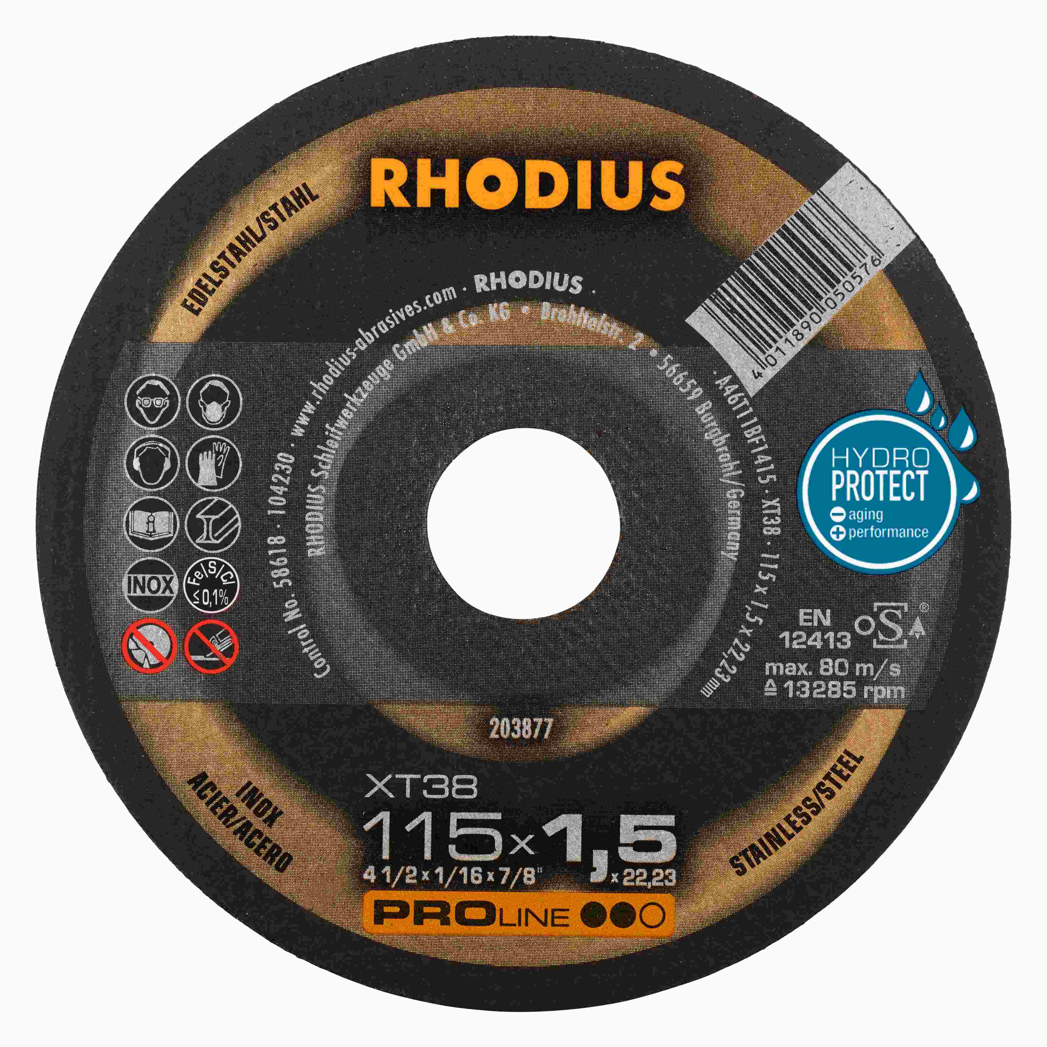 Rezný kotúč XT38 115x1,5x22,23  