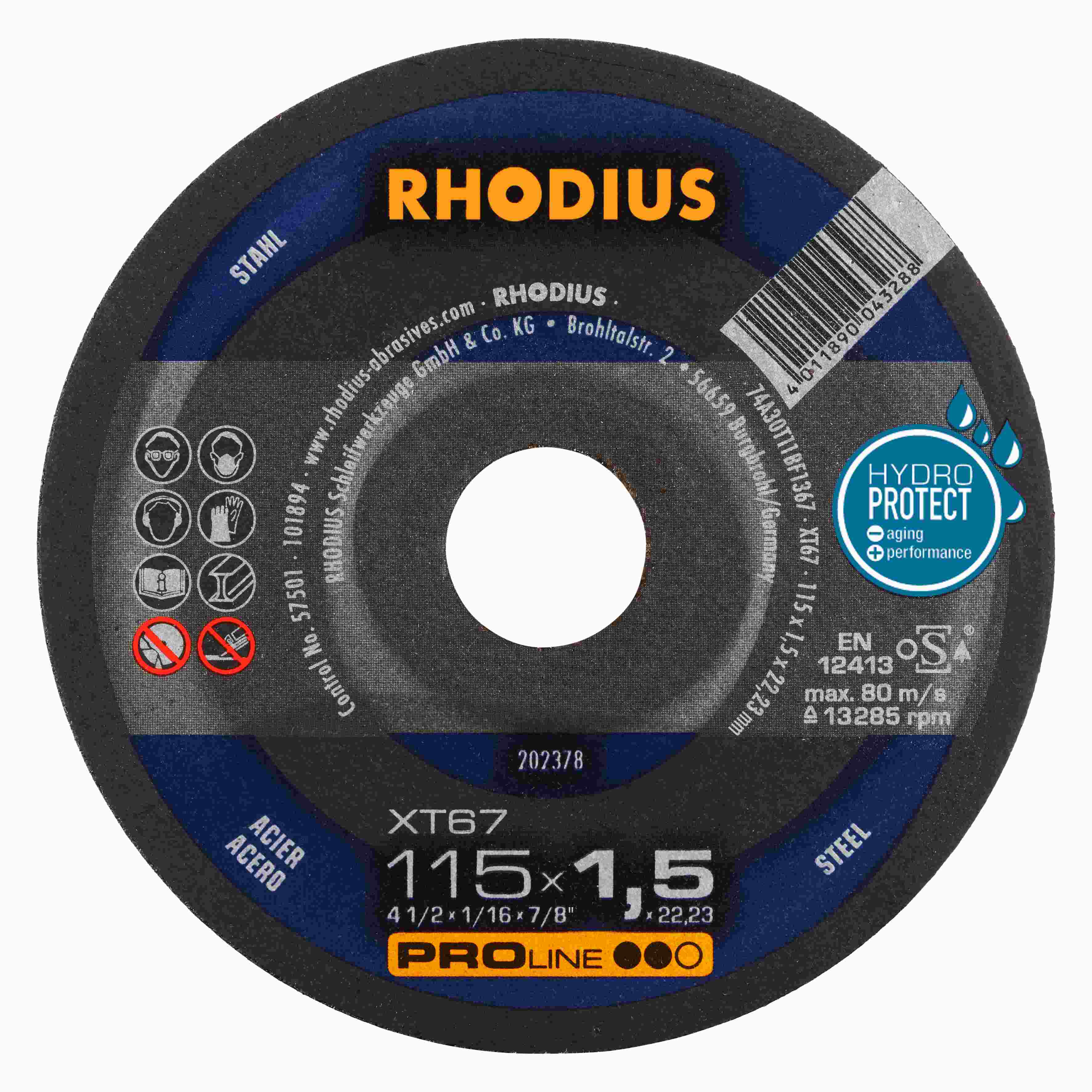 Rezný kotúč XT67 115x1,5x22,23  
