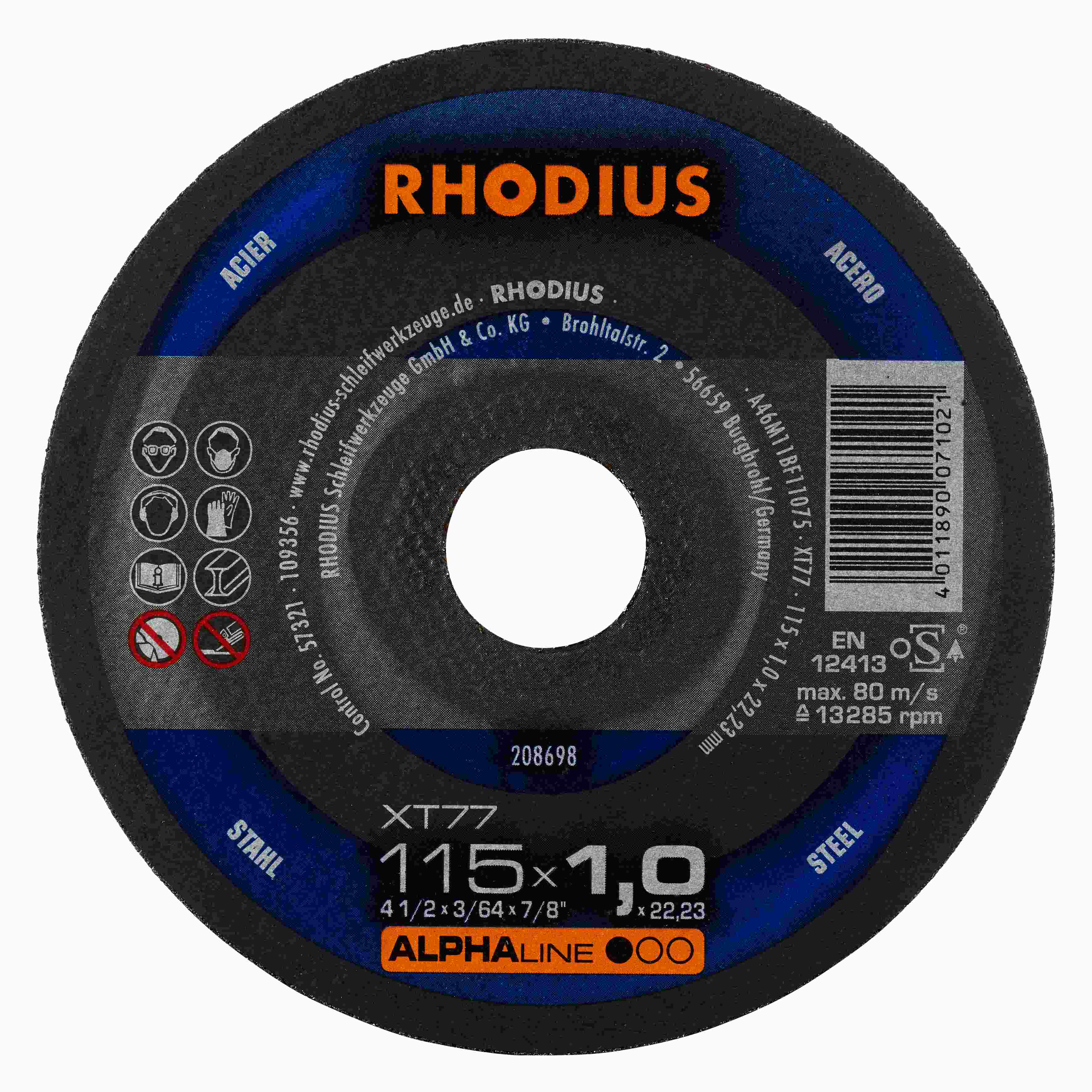 Rezný kotúč XT77 115x1,0x22,23  