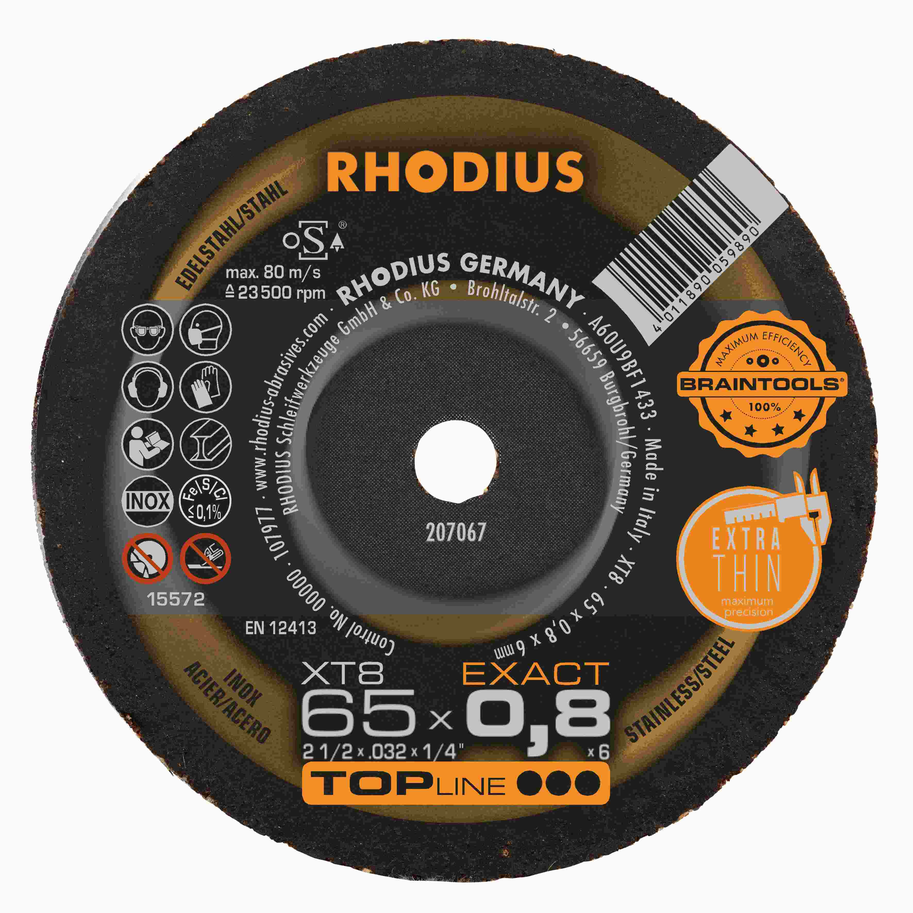 Rezný kotúč XT8 Exact Mini 65x0,8x6,00  