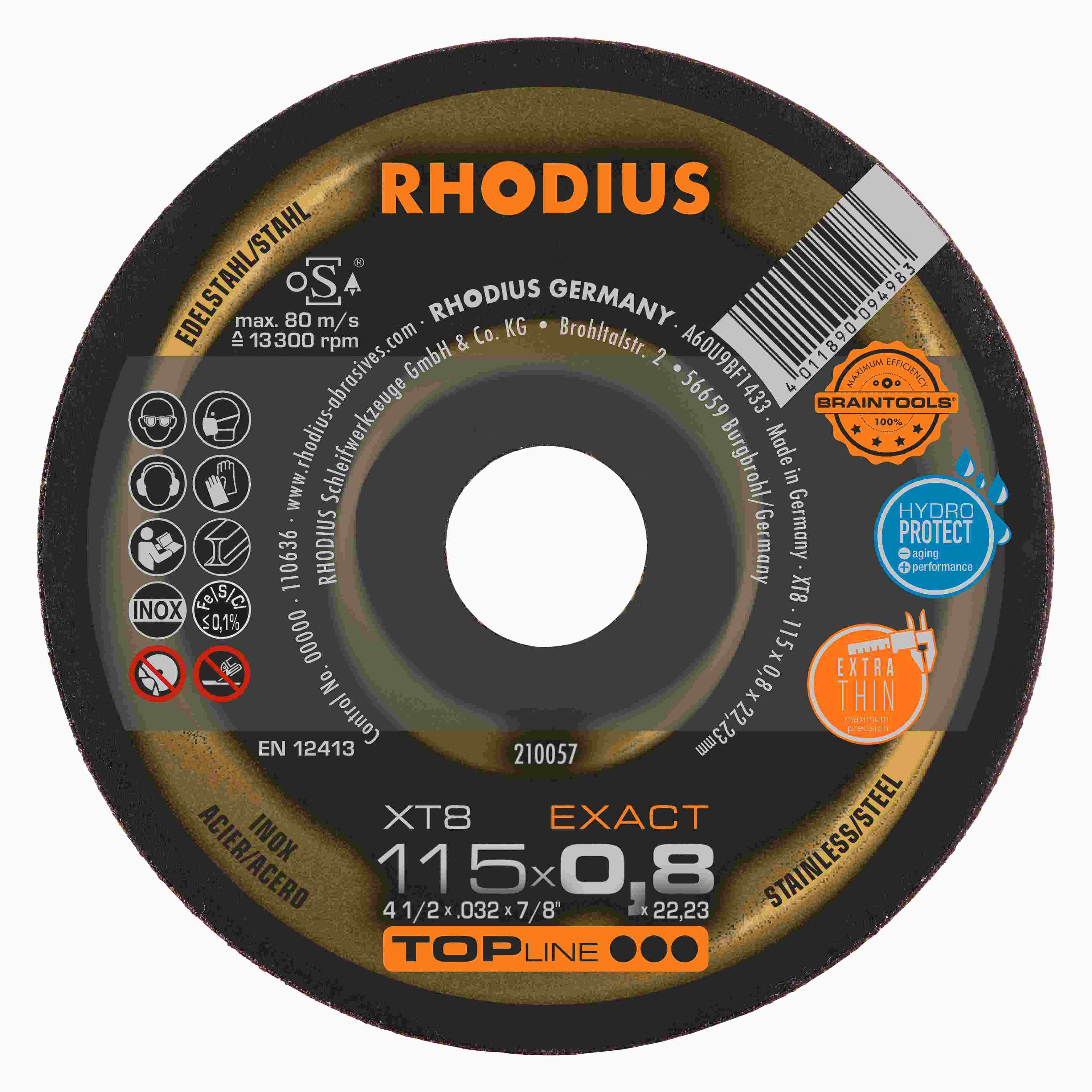 Rezný kotúč XT8 EXACT 115x0,8x22,23  