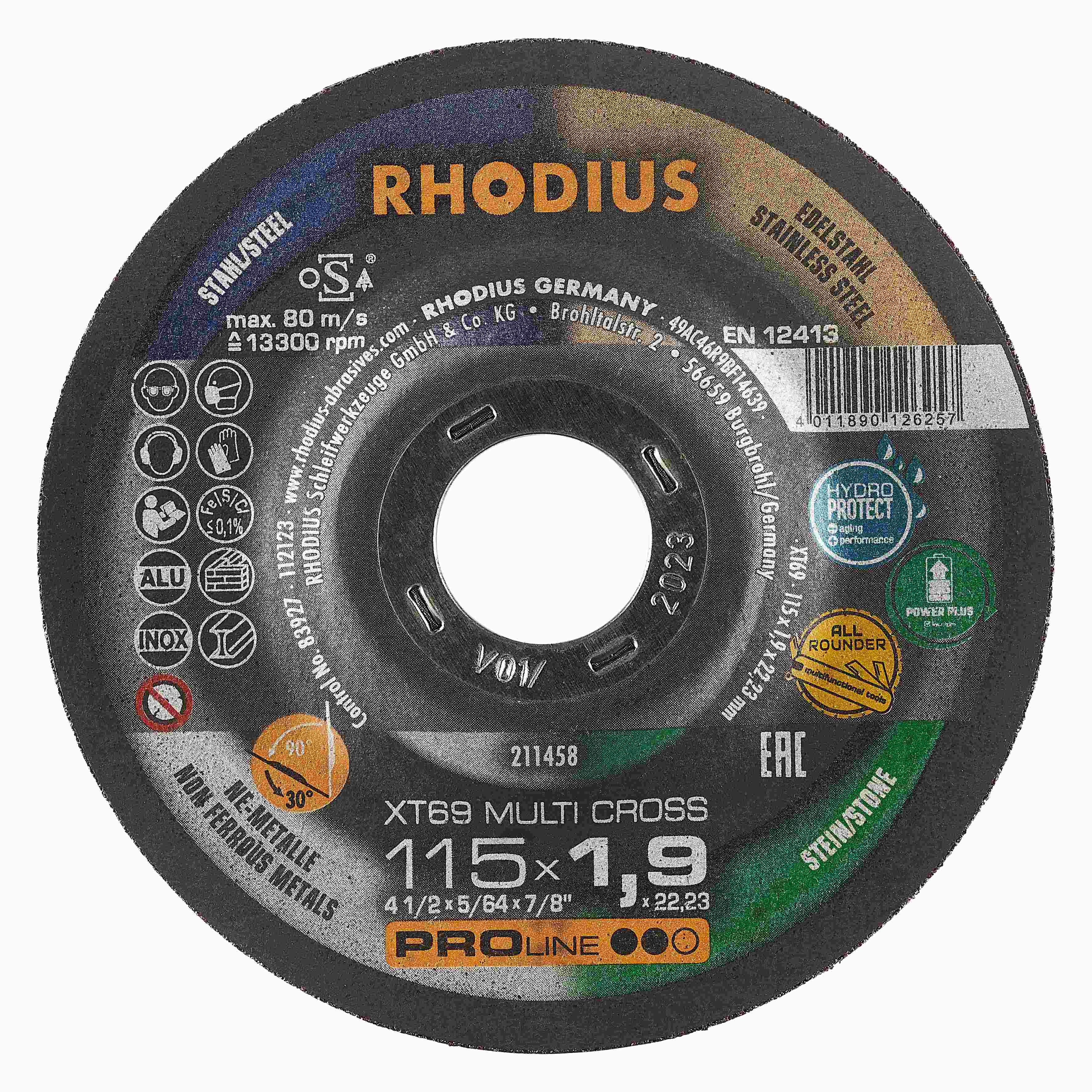 Rezný kotúč XTK69 Multi Cross 115x1,9x22,23  