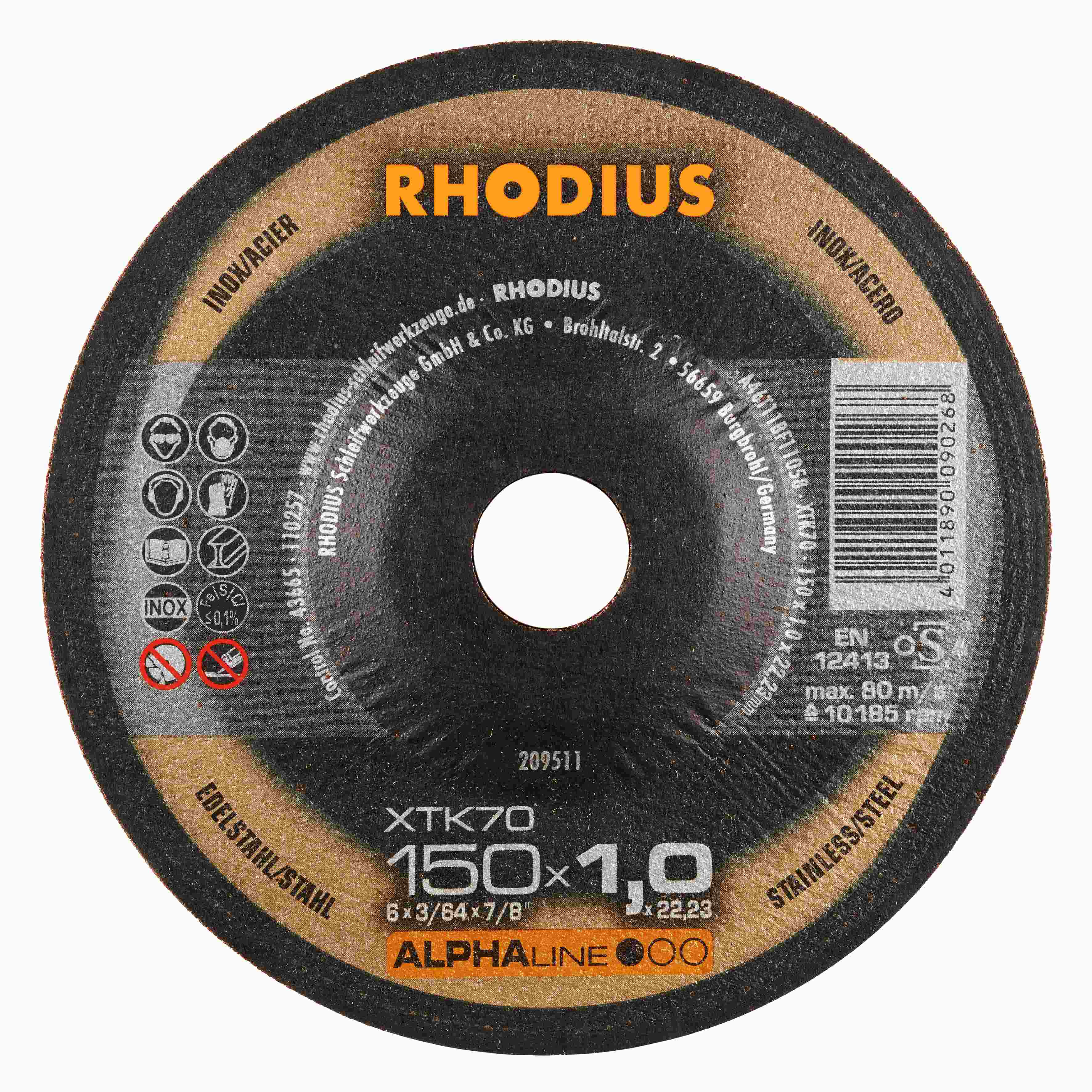 Rezný kotúč XTK70 150x1,0x22,23  