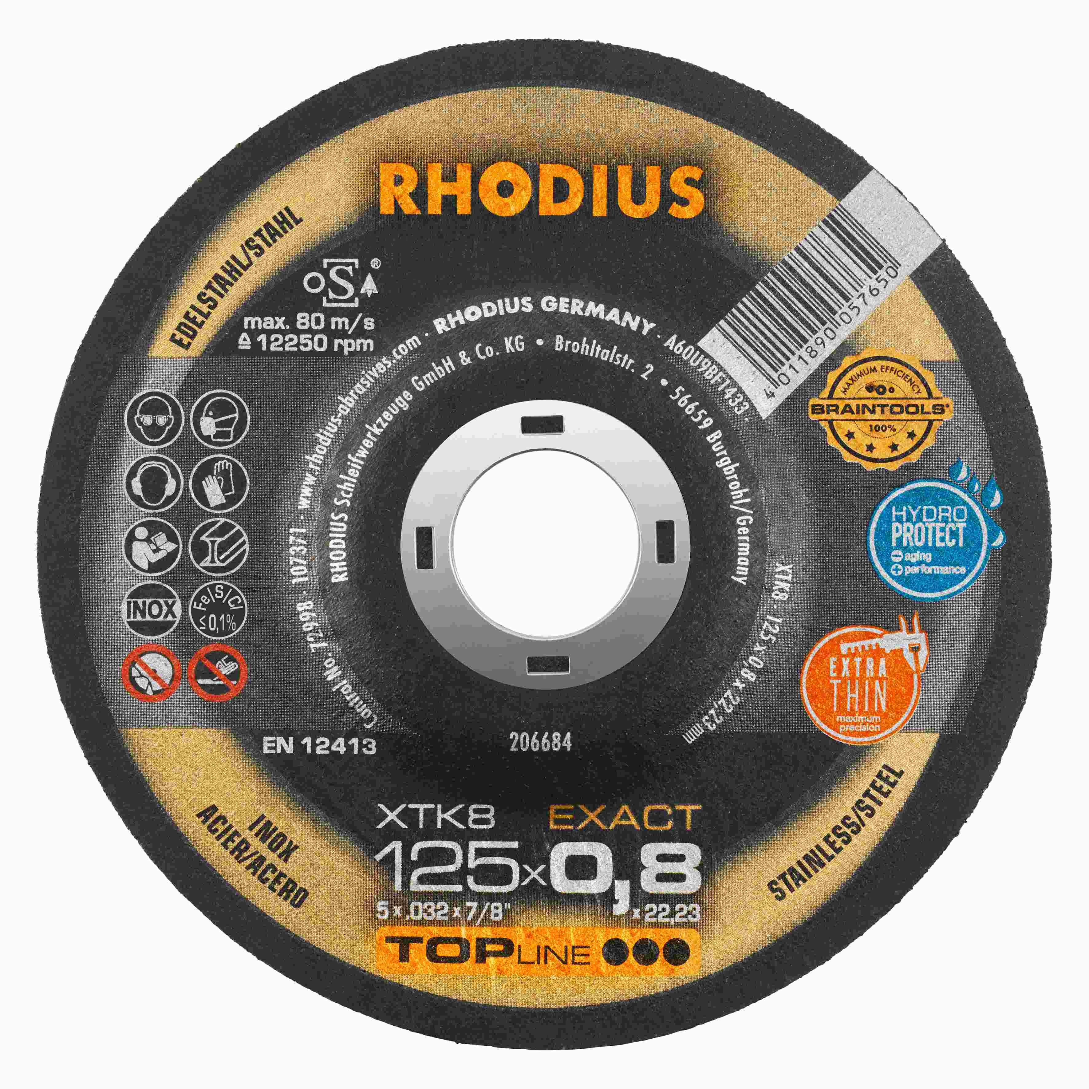 Rezný kotúč XTK8 EXACT 125x0,8x22,23  