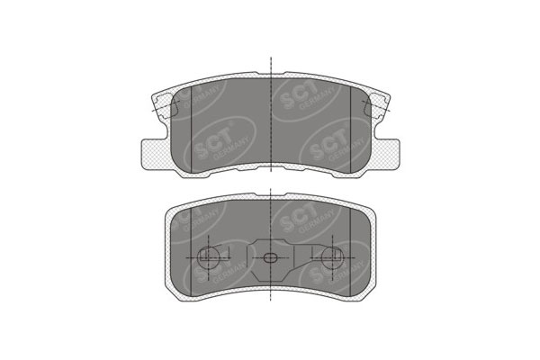Brzdové platničky SCT-GERMANY SP343PR