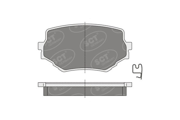 Brzdové platničky SCT-GERMANY SP346PR