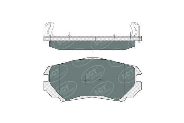 Brzdové platničky SCT-GERMANY SP370PR