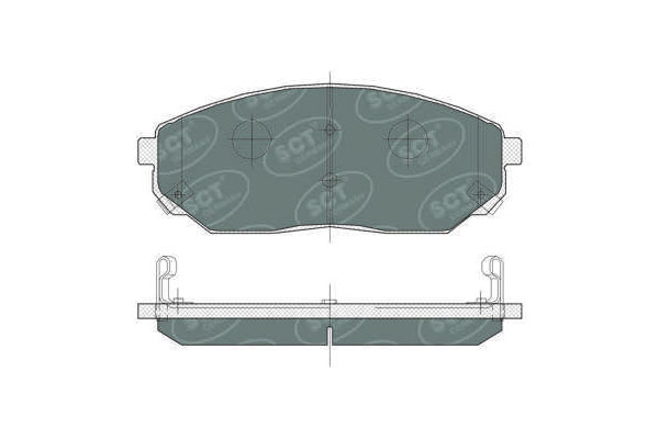 Brzdové platničky SCT-GERMANY SP371PR