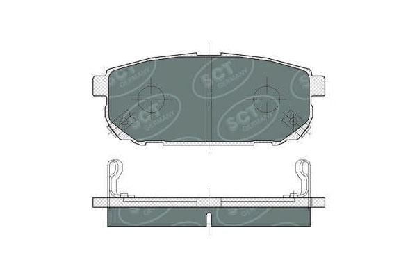Brzdové platničky SCT-GERMANY SP372PR