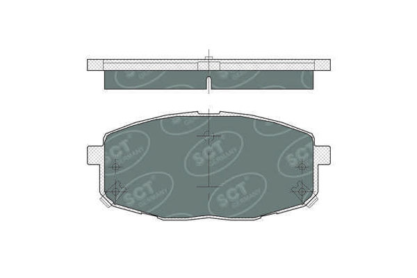 Brzdové platničky SCT-GERMANY SP374PR