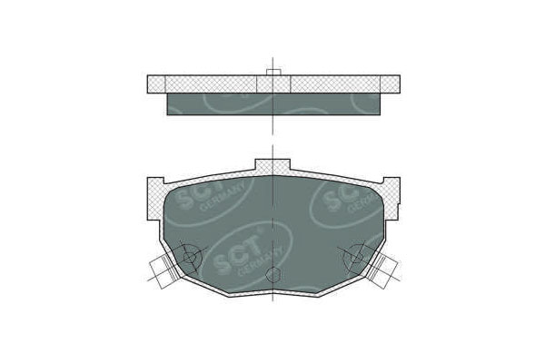 Brzdové platničky SCT-GERMANY SP386PR
