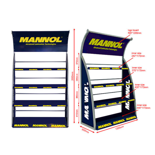 MN Regal MN display shelf 120x200