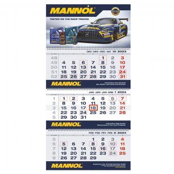 Skladací 3-dielny kalendar MANNOL