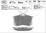Brzdové platničky SCT-GERMANY SP113PR