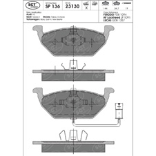 Brzdové platničky SCT-GERMANY SP136PR