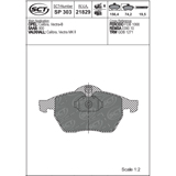 Brzdové platničky SCT-GERMANY SP303PR