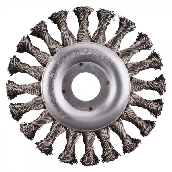 Rotačná kefa - set SRBZ 115x12x23x22,23 spletaný drôt 0,50 mm